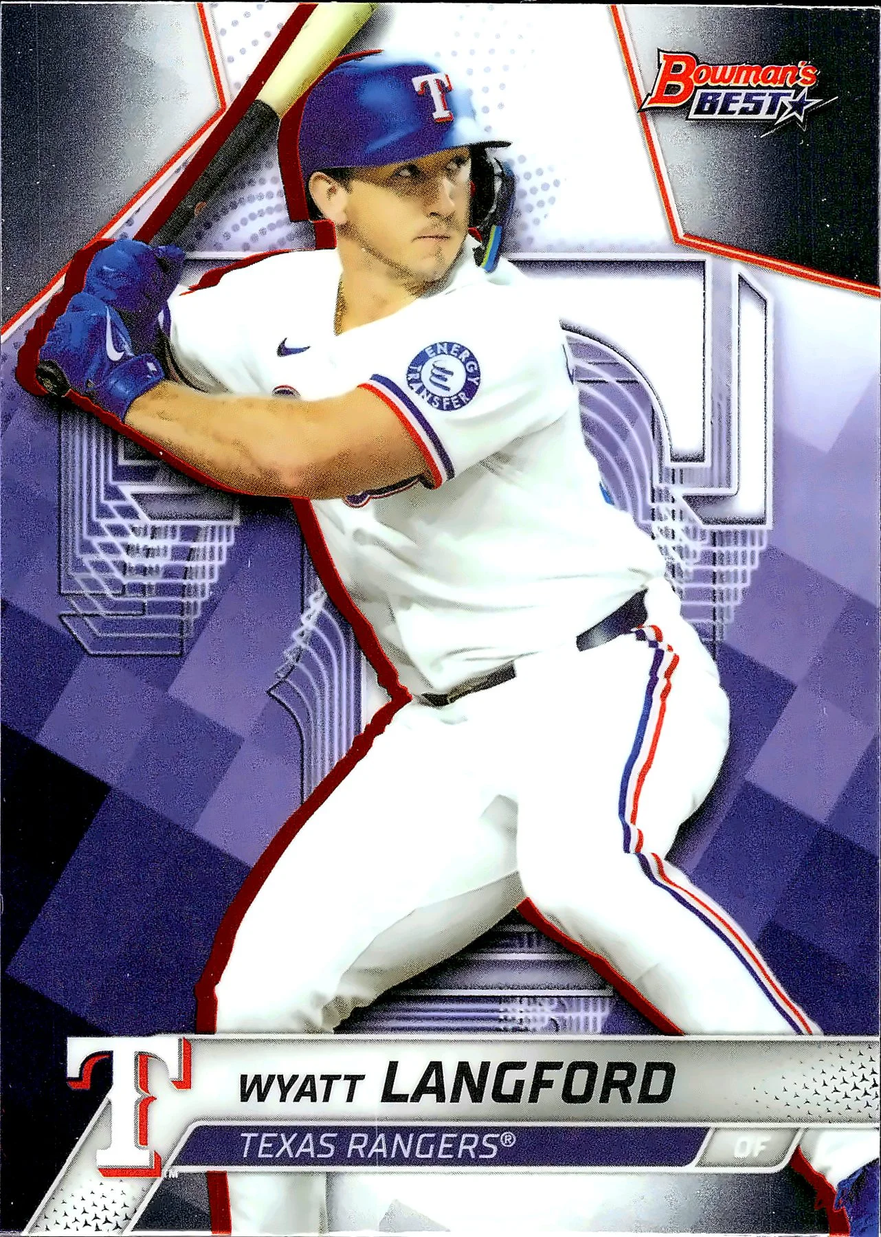 Wyatt Langford #63 2025 Bowman's Best baseball card - Front