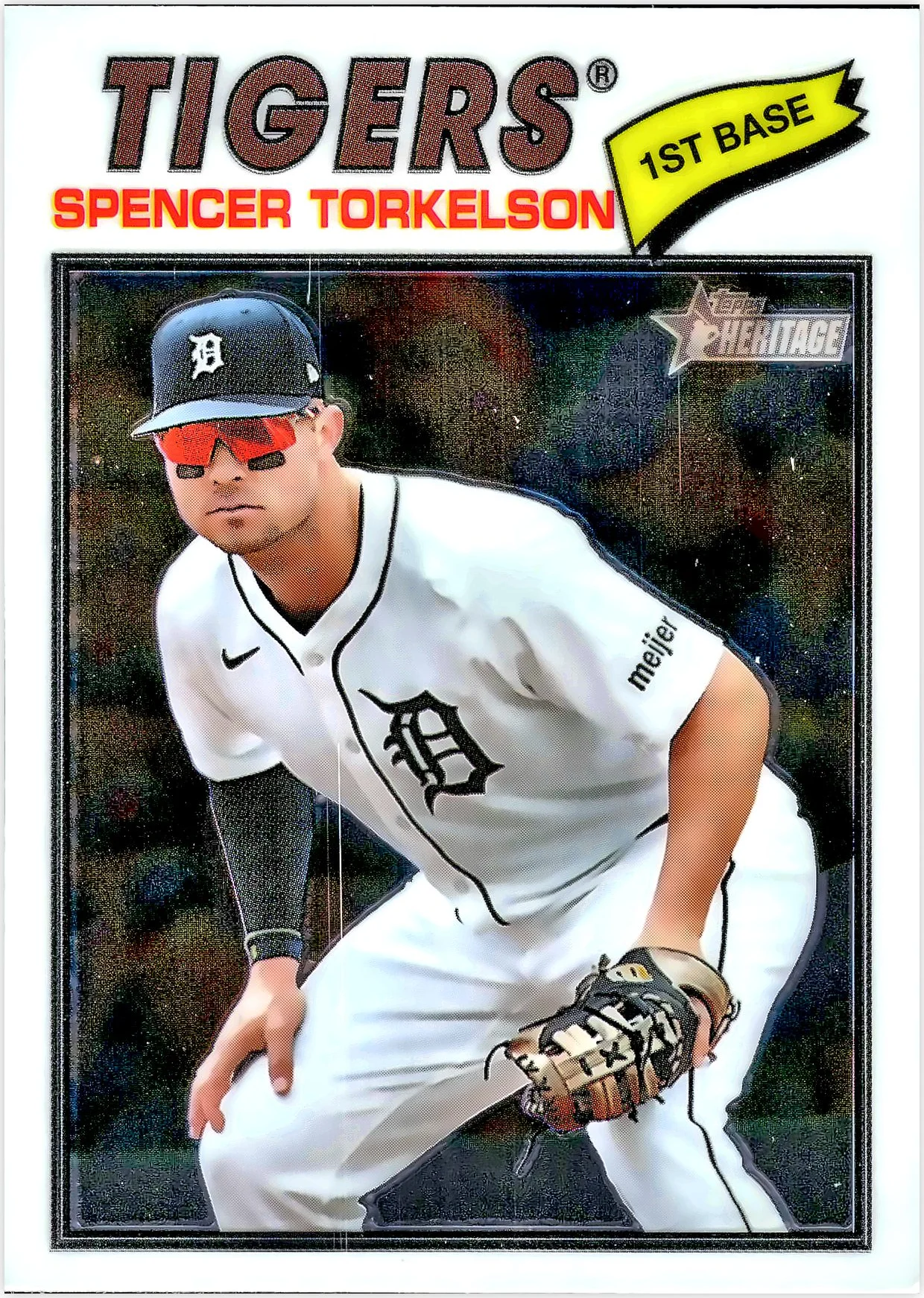 Spencer Torkelson #106 Chrome 2025 Heritage baseball card - Front