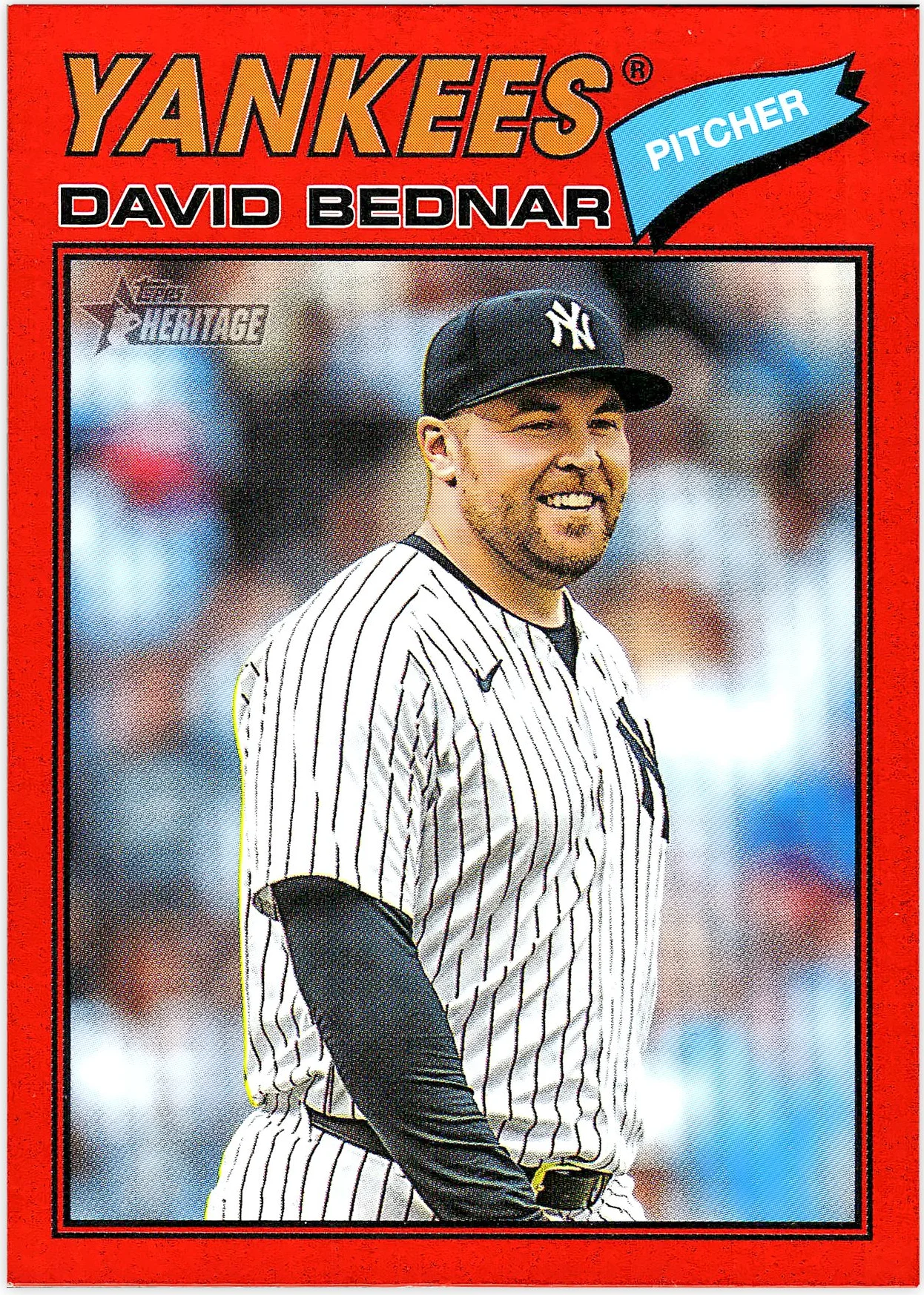 David Bednar #207 Red Border 2025 Heritage baseball card - Front