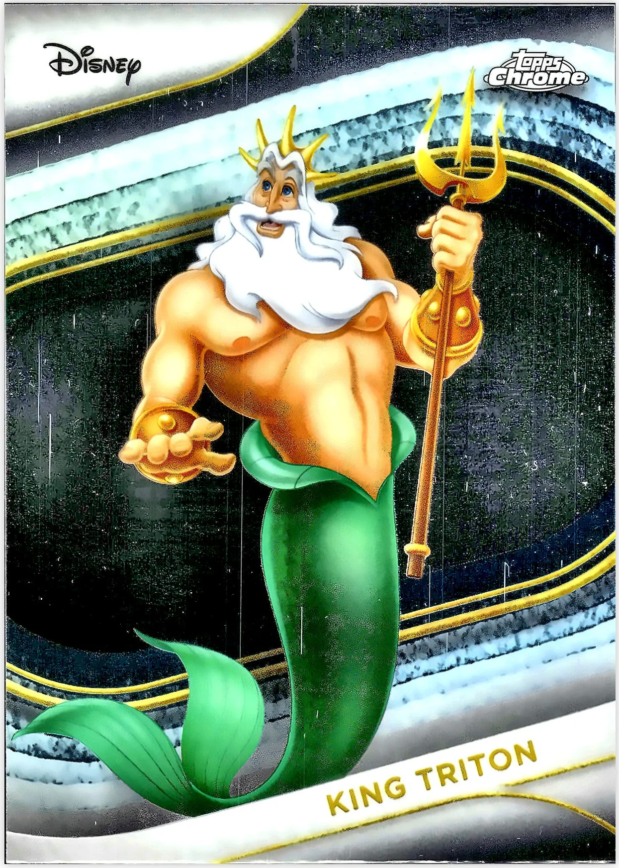 King Triton #61 2025 Disney Chrome trading card - Front