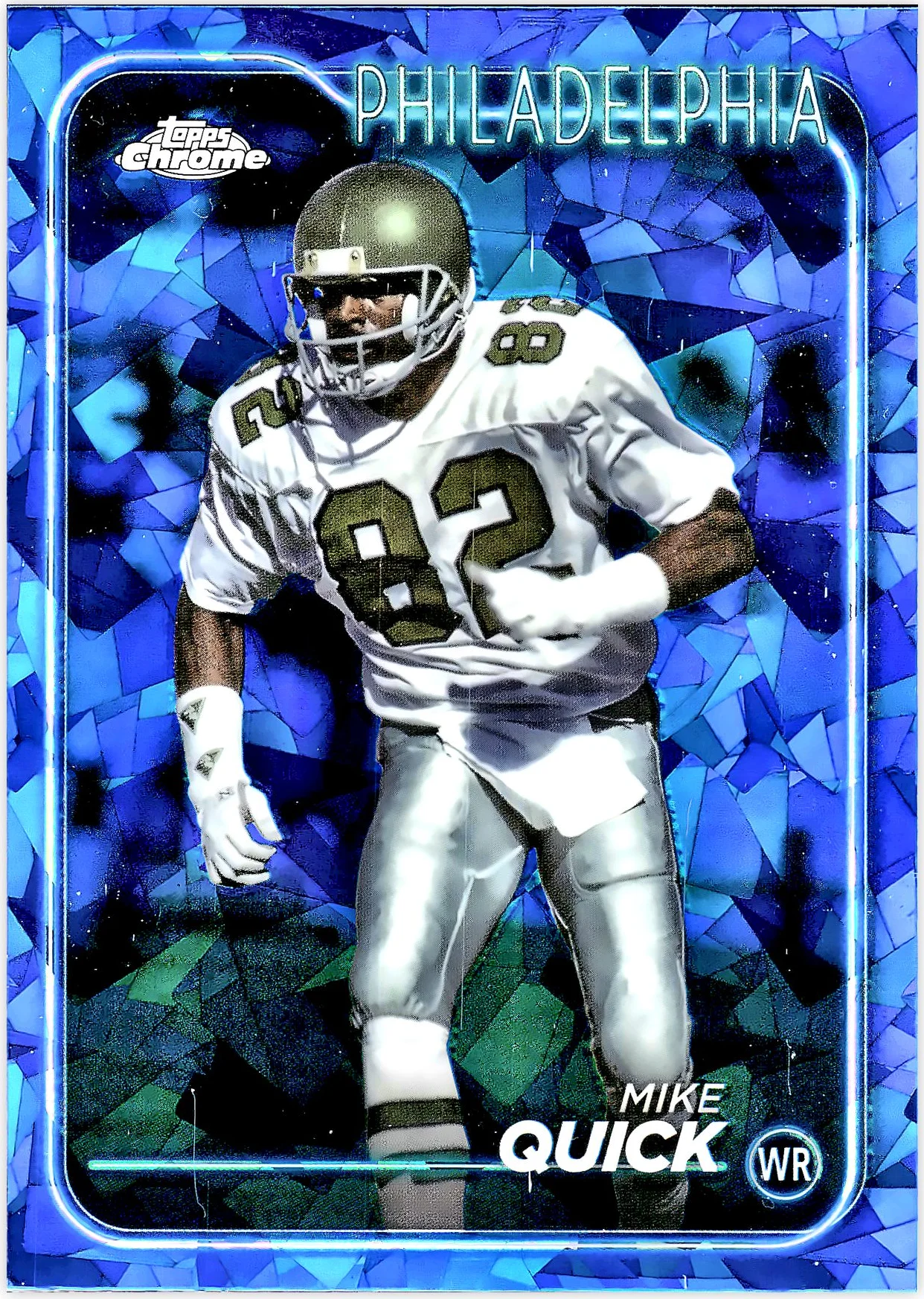 Mike Quick #159 Blue Sapphire 2024 Sapphire NFL football card - Front