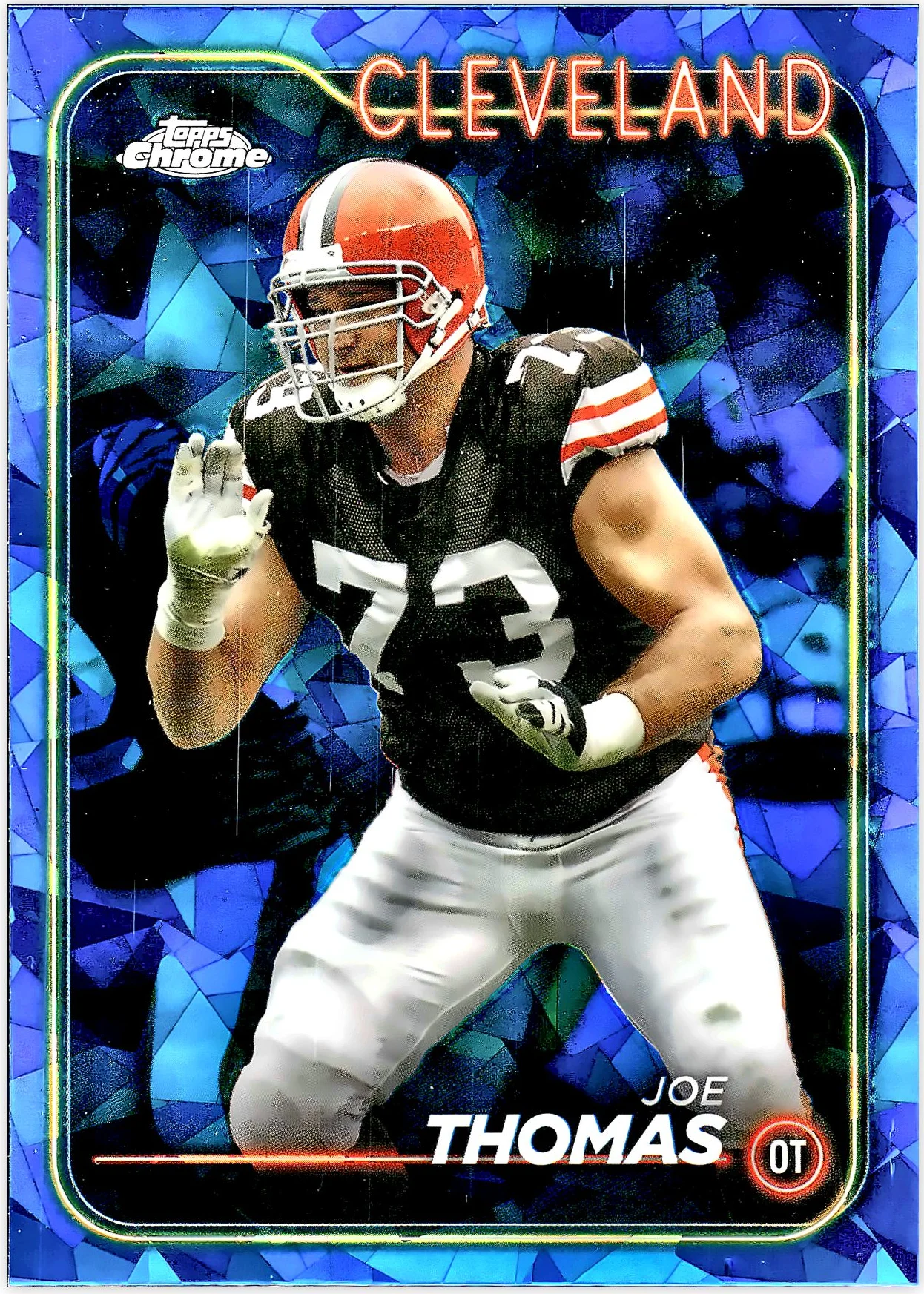 Joe Thomas #32 Sapphire 2024 Sapphire NFL football card - Front