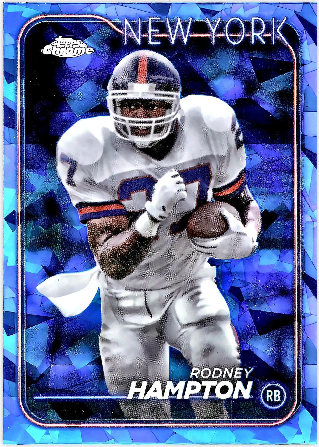 Rodney Hampton #144 Sapphire 2024 Sapphire NFL football card - Front