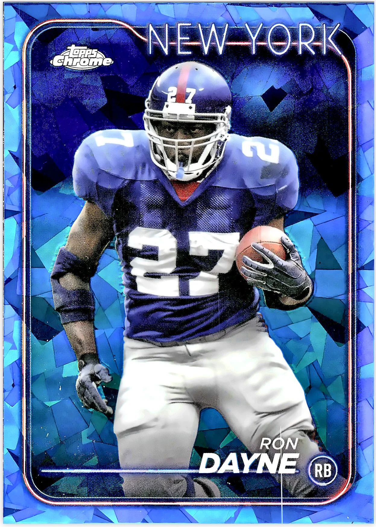 Ron Dayne #143 Sapphire 2024 Sapphire NFL football card - Front