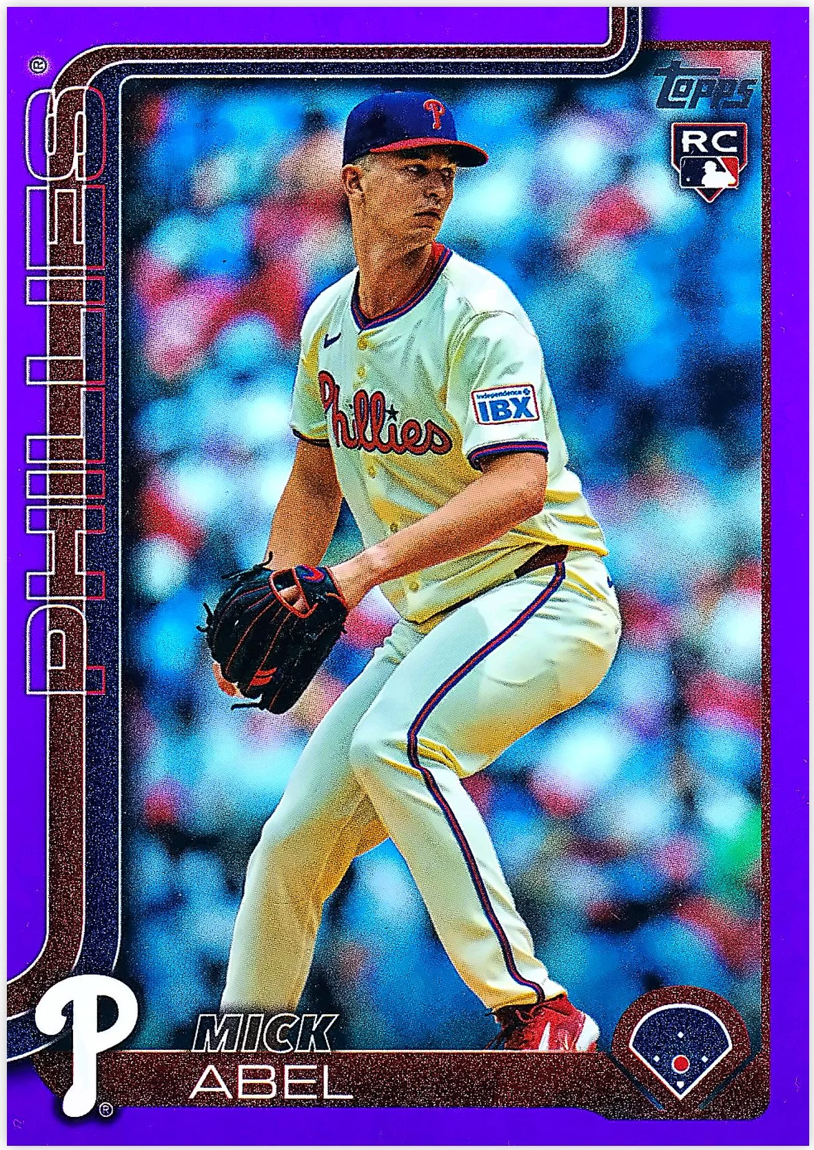 Mick Abel #US127 Purple /250 Rookie Card 2025 Topps Update Series baseball rookie card - Front