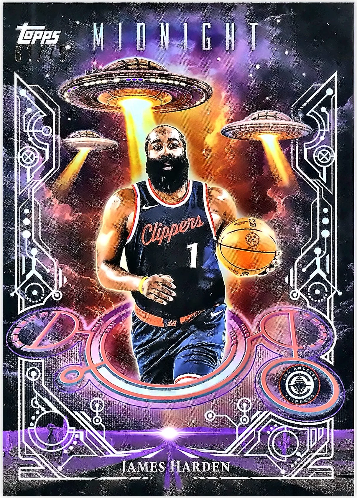 James Harden #DD-8 Day Dreamers 2025 Topps Midnight basketball card - Front