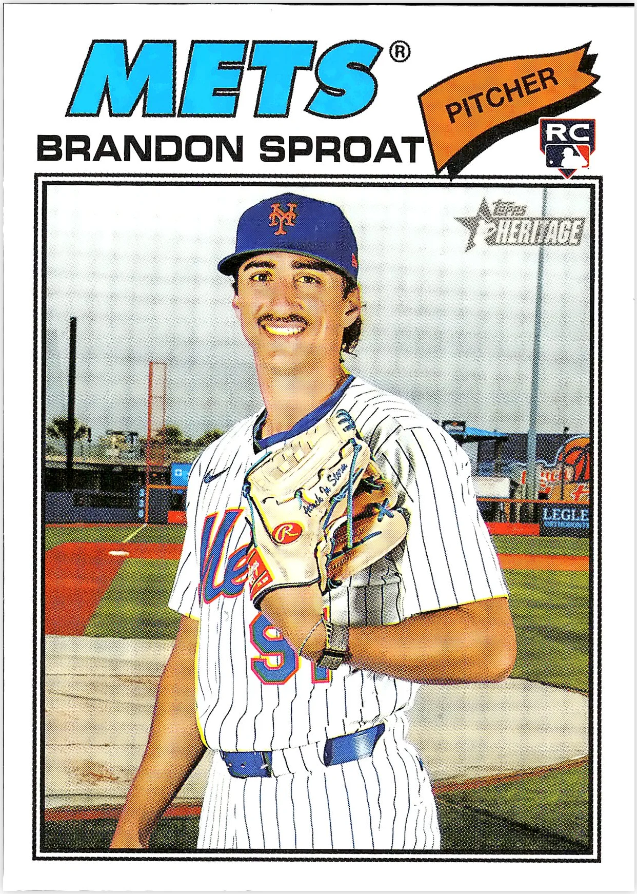 Brandon Sproat #118 Rookie Card 2026 Topps Heritage baseball rookie card - Front