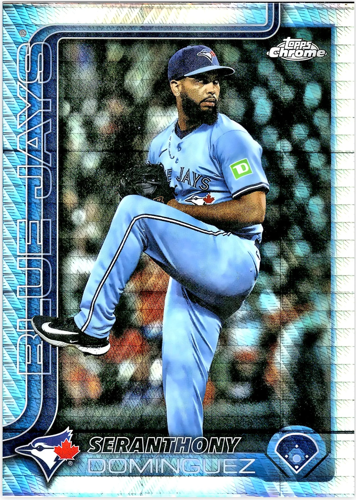Seranthony Dominguez #USC100 Prism Refractor 2025 Topps Chrome Update baseball card - Front