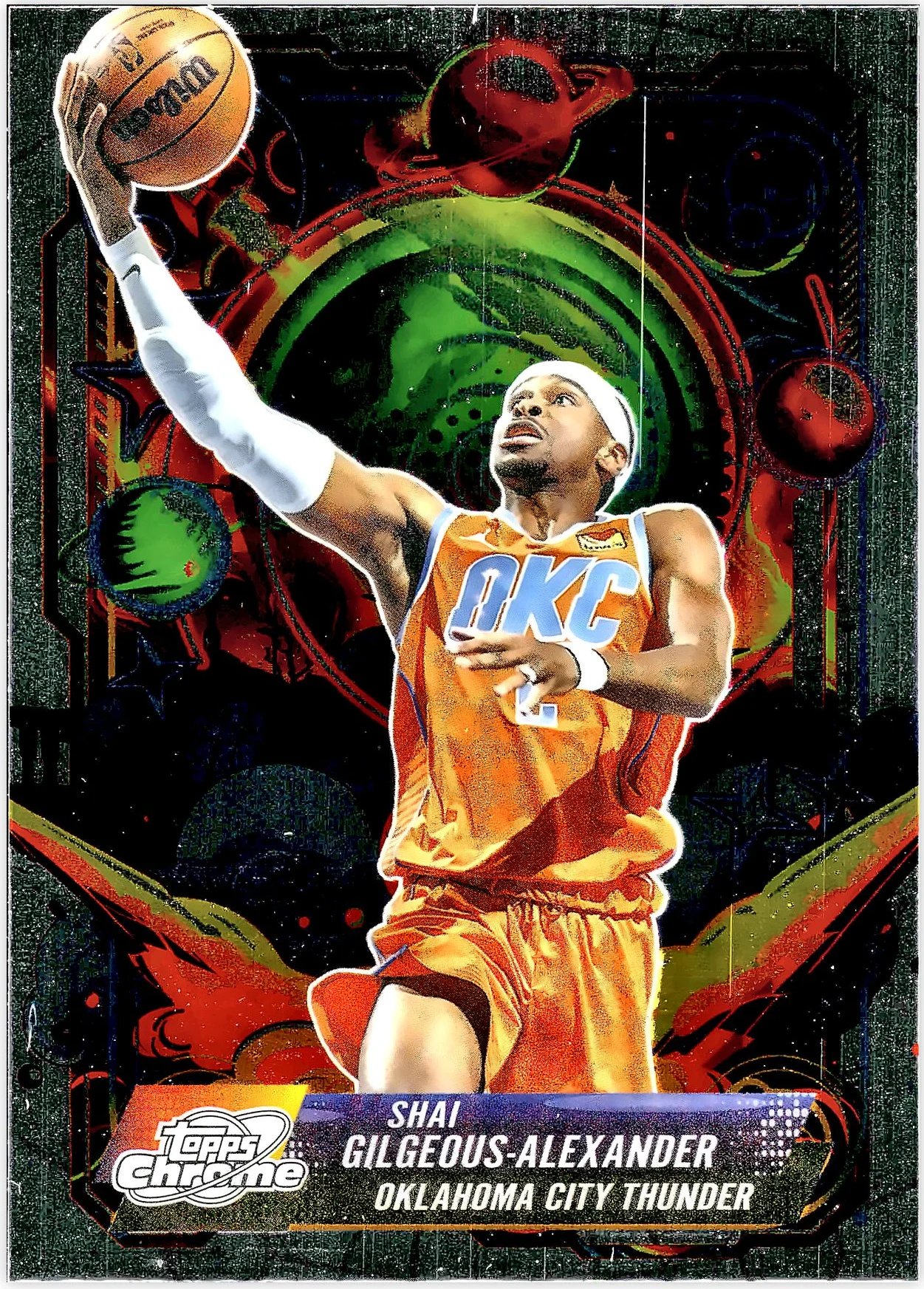 Shai Gilgeous-Alexander #PRP-1 Propulsion 2025 Cosmic Chrome basketball card - Front