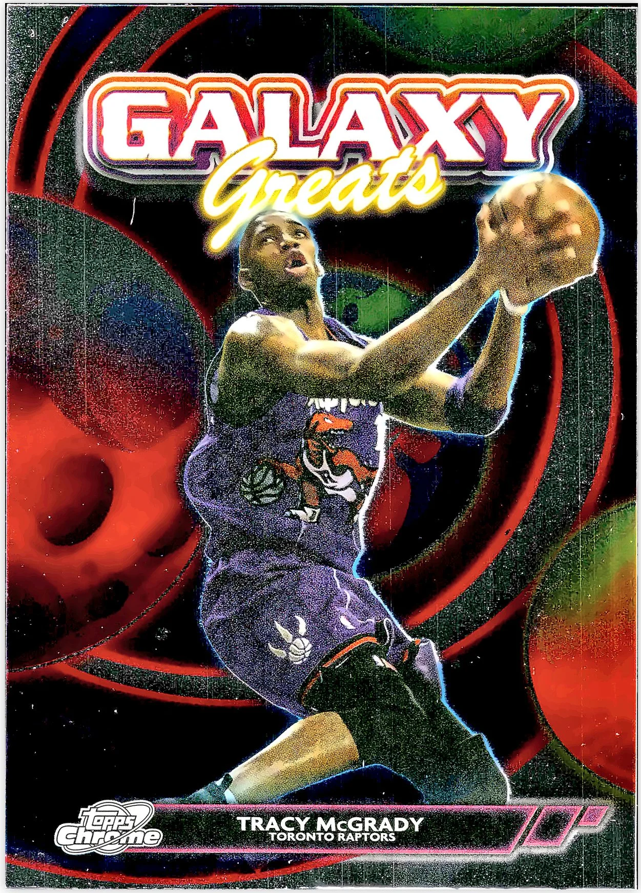 Tracy McGrady #GG-23 Galaxy Greats 2025 Cosmic Chrome basketball card - Front