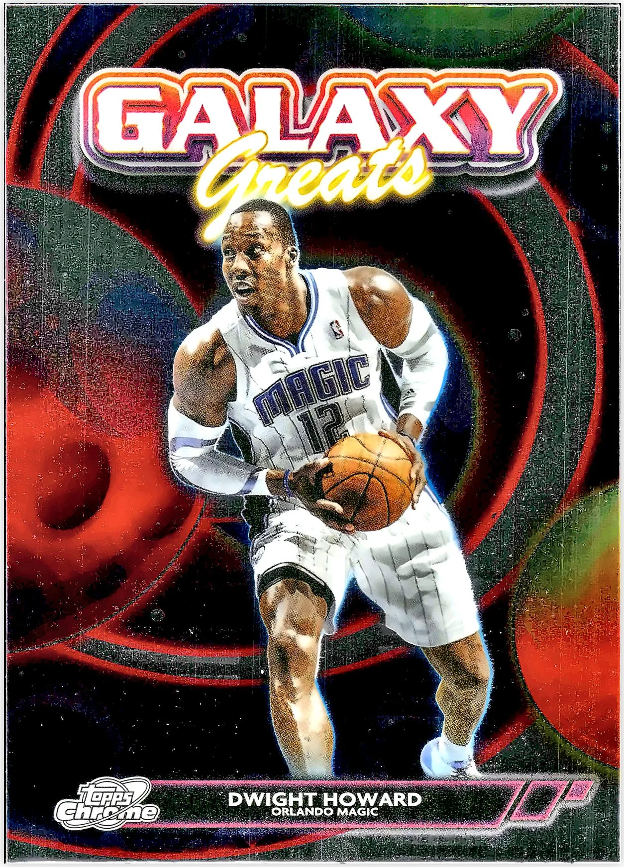 Dwight Howard #GG-17 Galaxy Greats 2025 Cosmic Chrome basketball card - Front