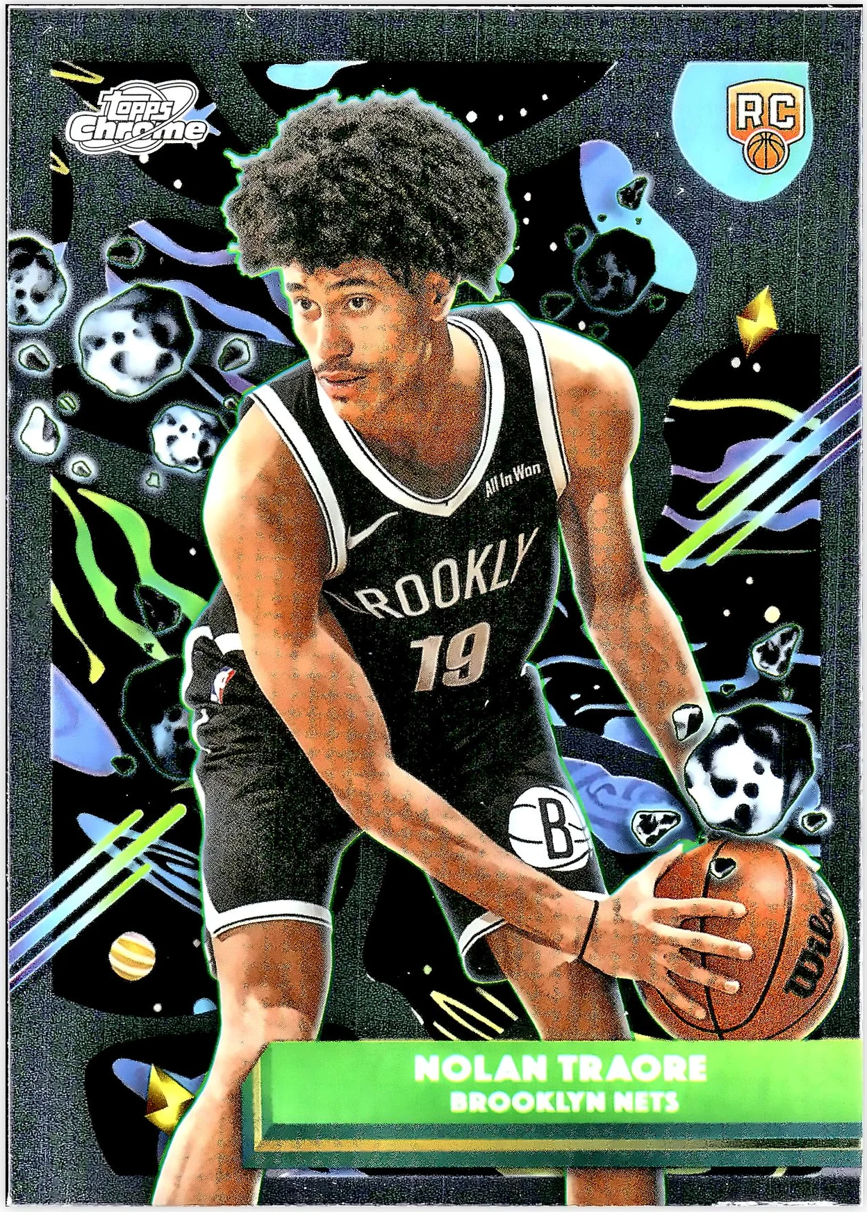 Nolan Traore #187 Rookie Card 2025 Cosmic Chrome basketball rookie card - Front