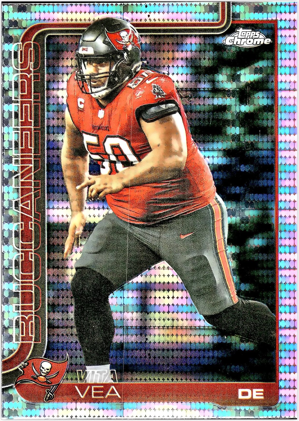 Vita Vea #286 Pulsar Prizm 2025 Topps Chrome football card - Front