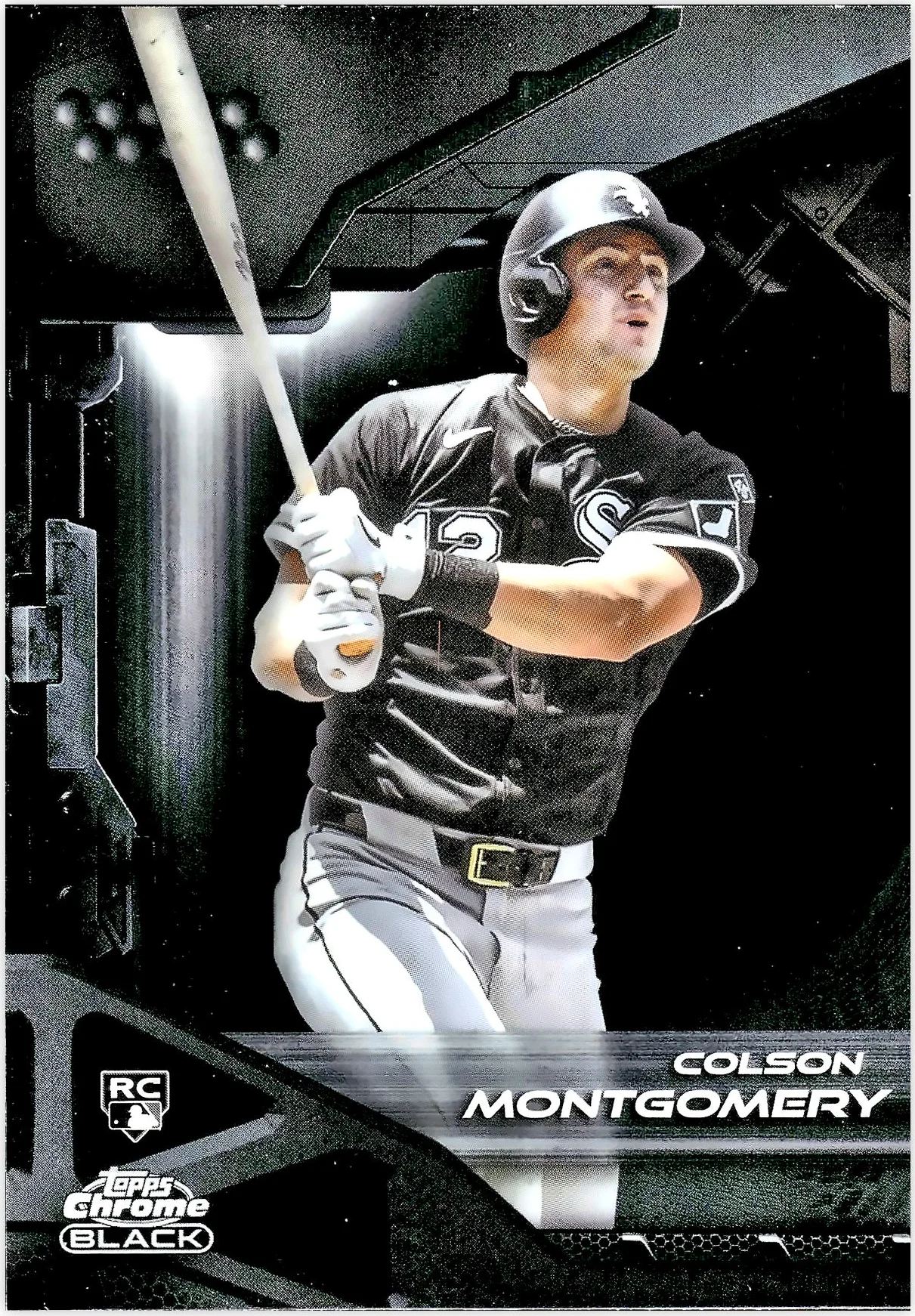 Colson Montgomery #80 Rookie Card 2026 Chrome Black baseball rookie card - Front