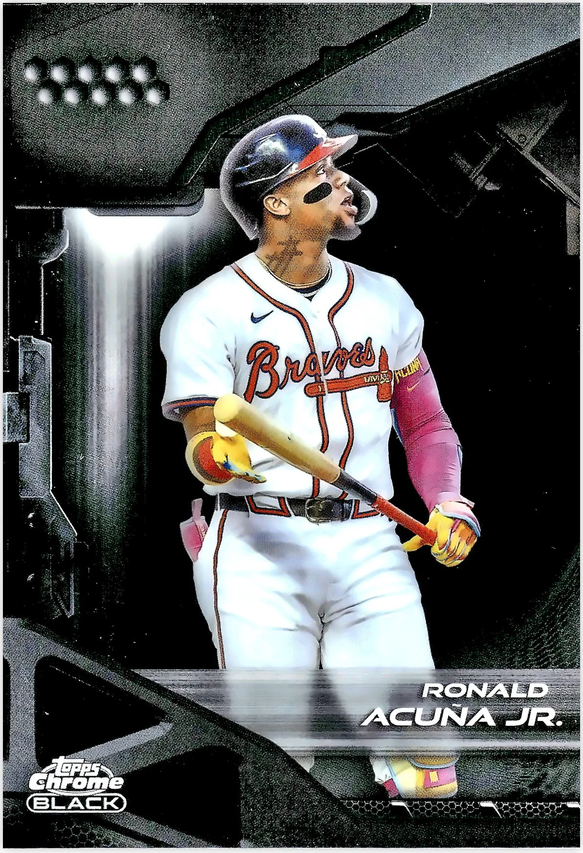 Ronald Acuña Jr. #3 2026 Chrome Black baseball card - Front