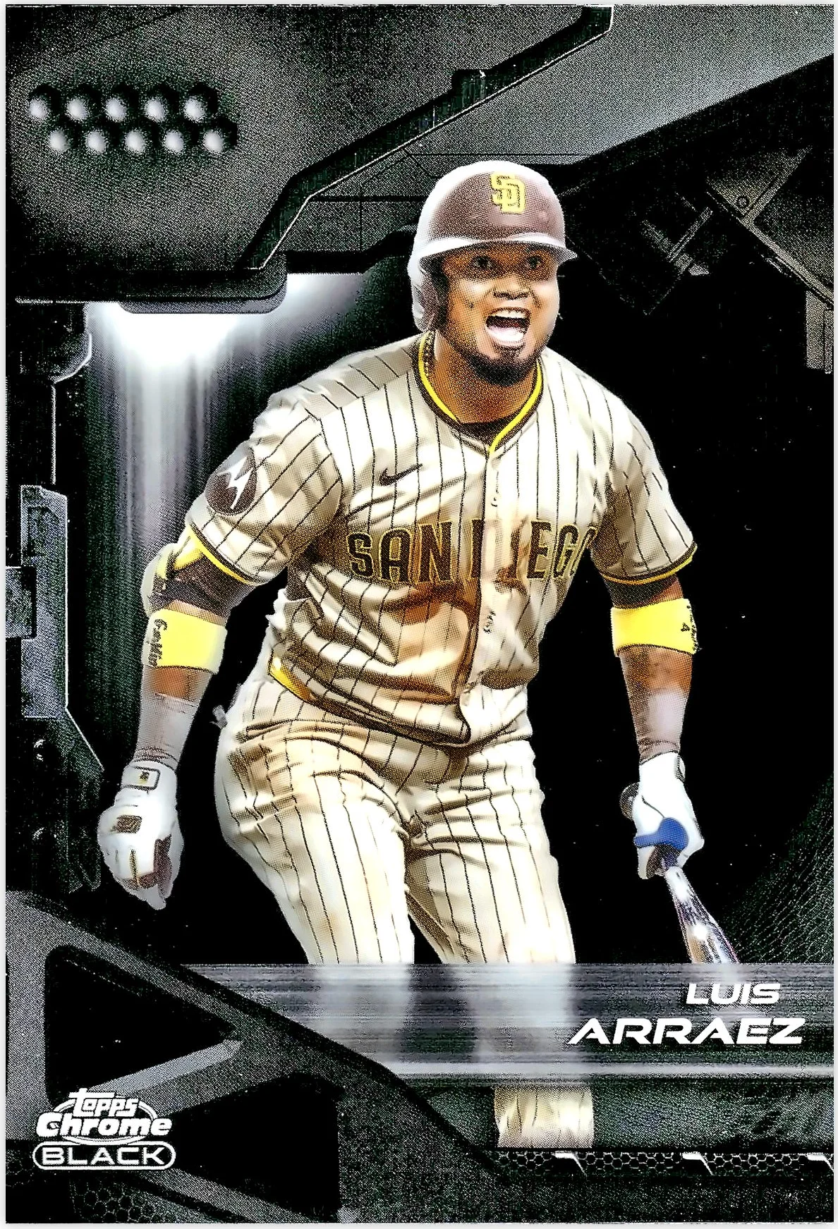 Luis Arraez #114 2026 Chrome Black baseball card - Front