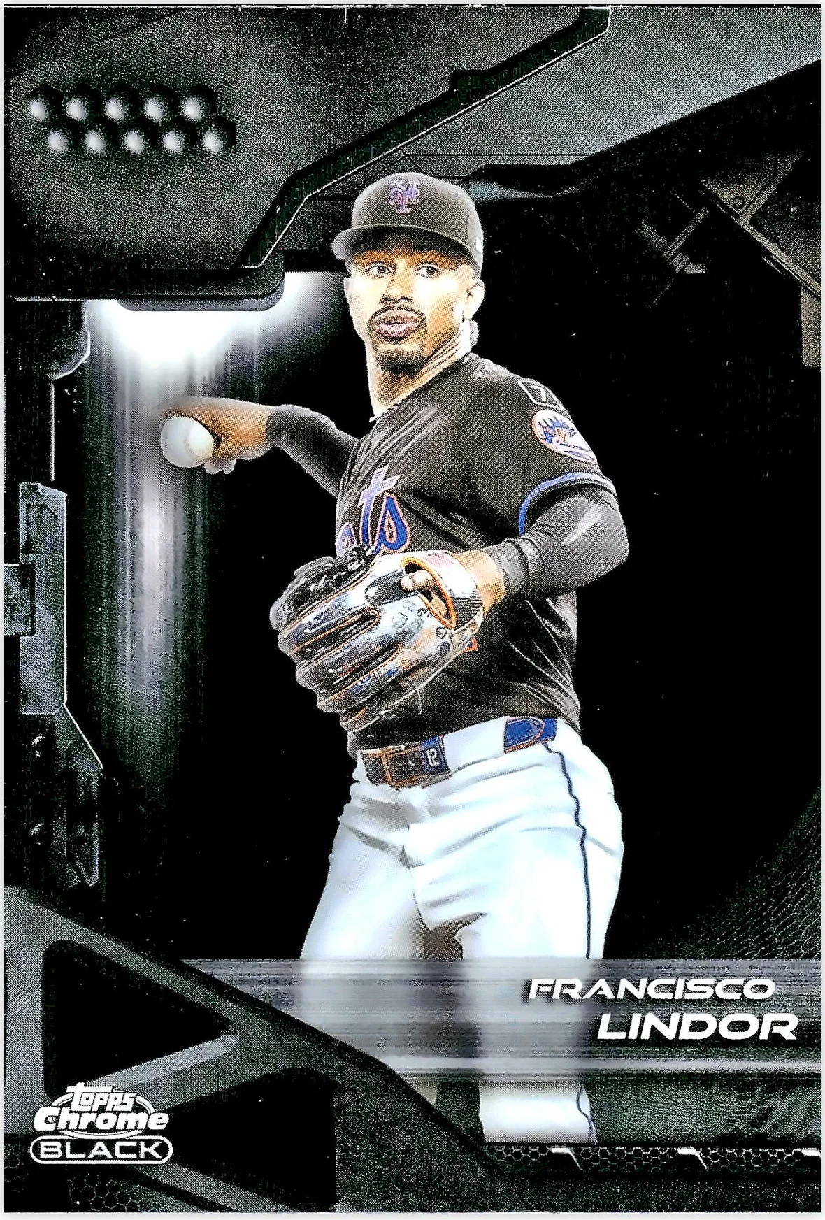 Francisco Lindor #19 2026 Chrome Black baseball card - Front