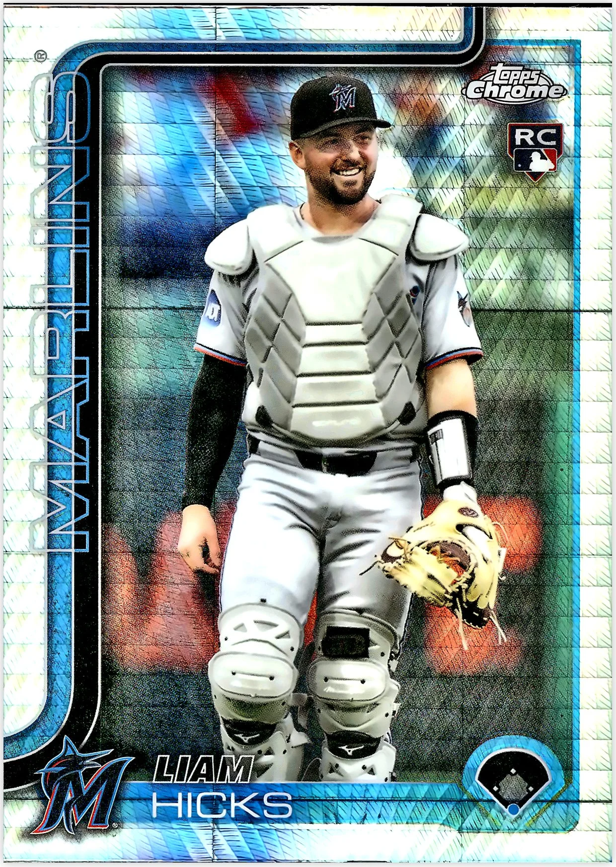 Liam Hicks #USC86 Prism Refractor Rookie Card 2025 Topps Chrome Update baseball rookie card - Front