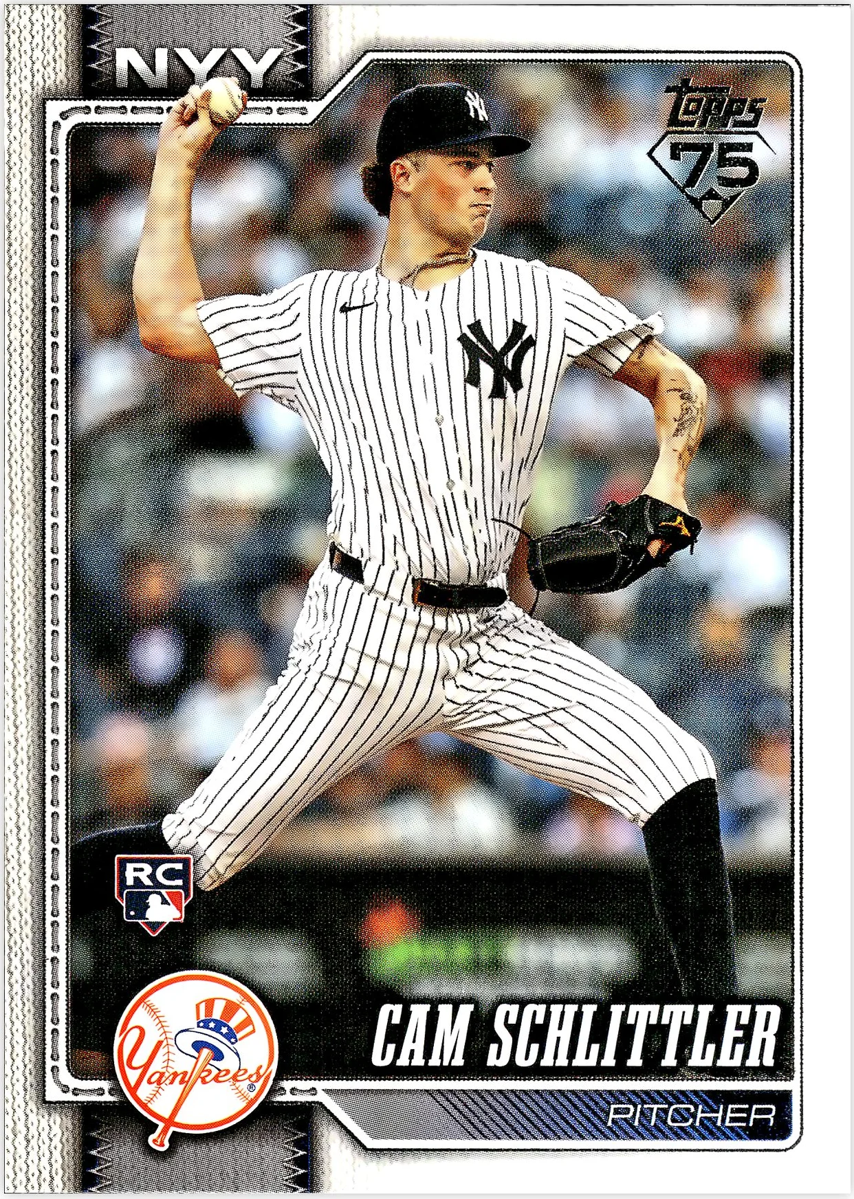 Cam Schlittler #111 Rookie Card 2026 Series 1 baseball rookie card - Front