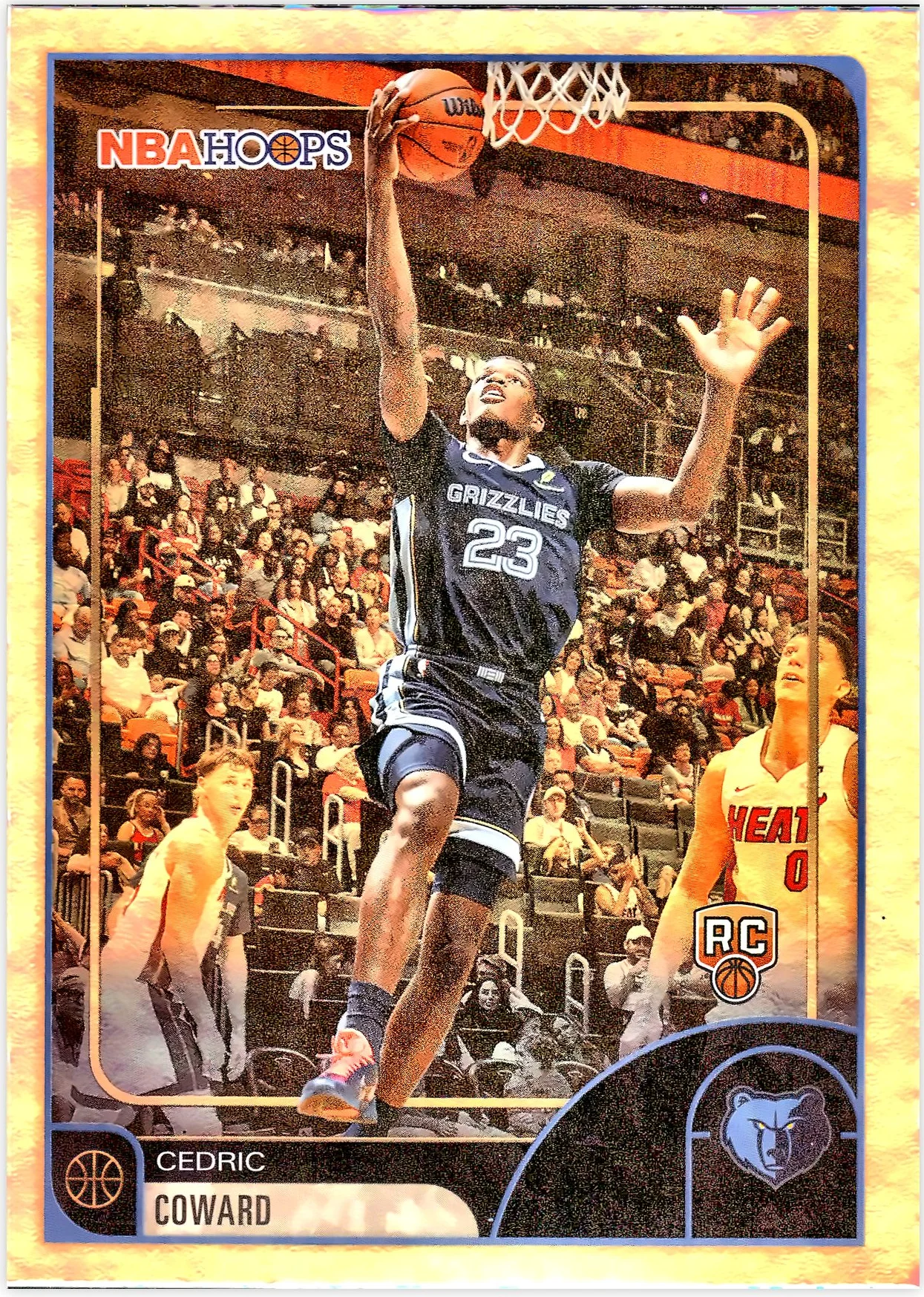 Cedric Coward #90 Rookie Card 2026 NBA Hoops basketball rookie card - Front