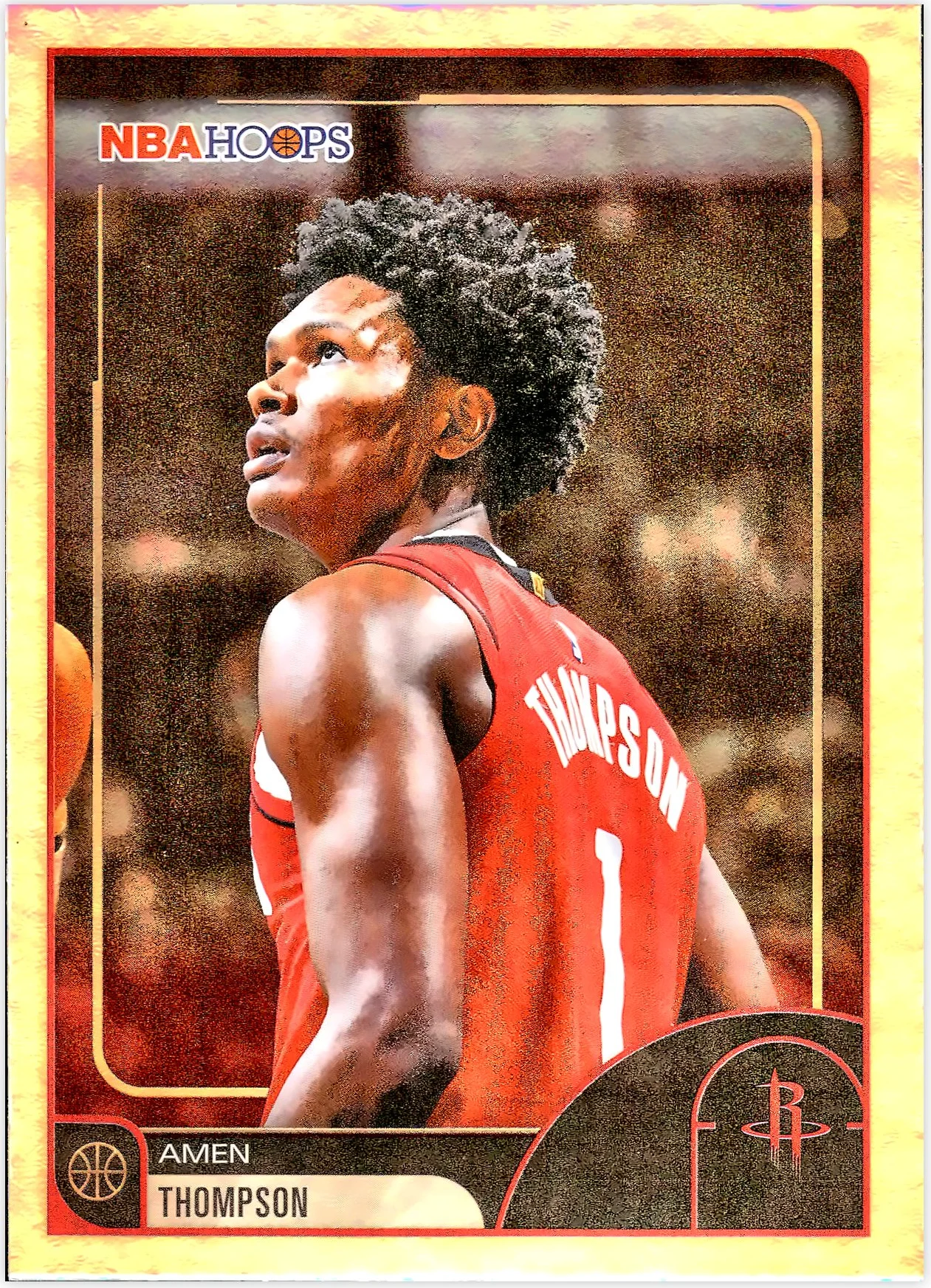 Amen Thompson #123 2026 NBA Hoops basketball card - Front
