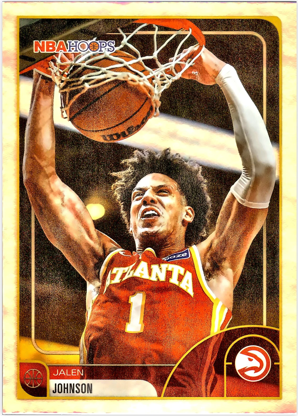 Jalen Johnson #50 2026 NBA Hoops basketball card - Front