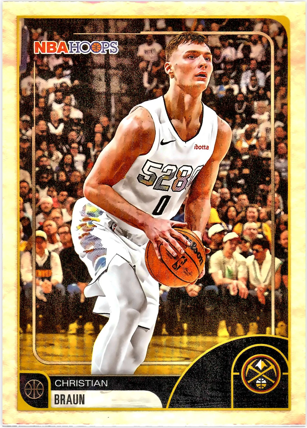 Christian Braun #143 2026 NBA Hoops basketball card - Front