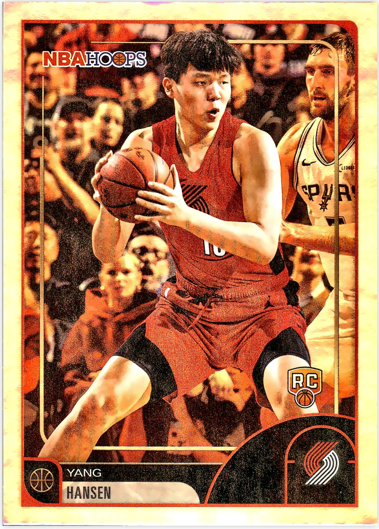 Yang Hansen #6 Rookie Card 2026 NBA Hoops basketball rookie card - Front