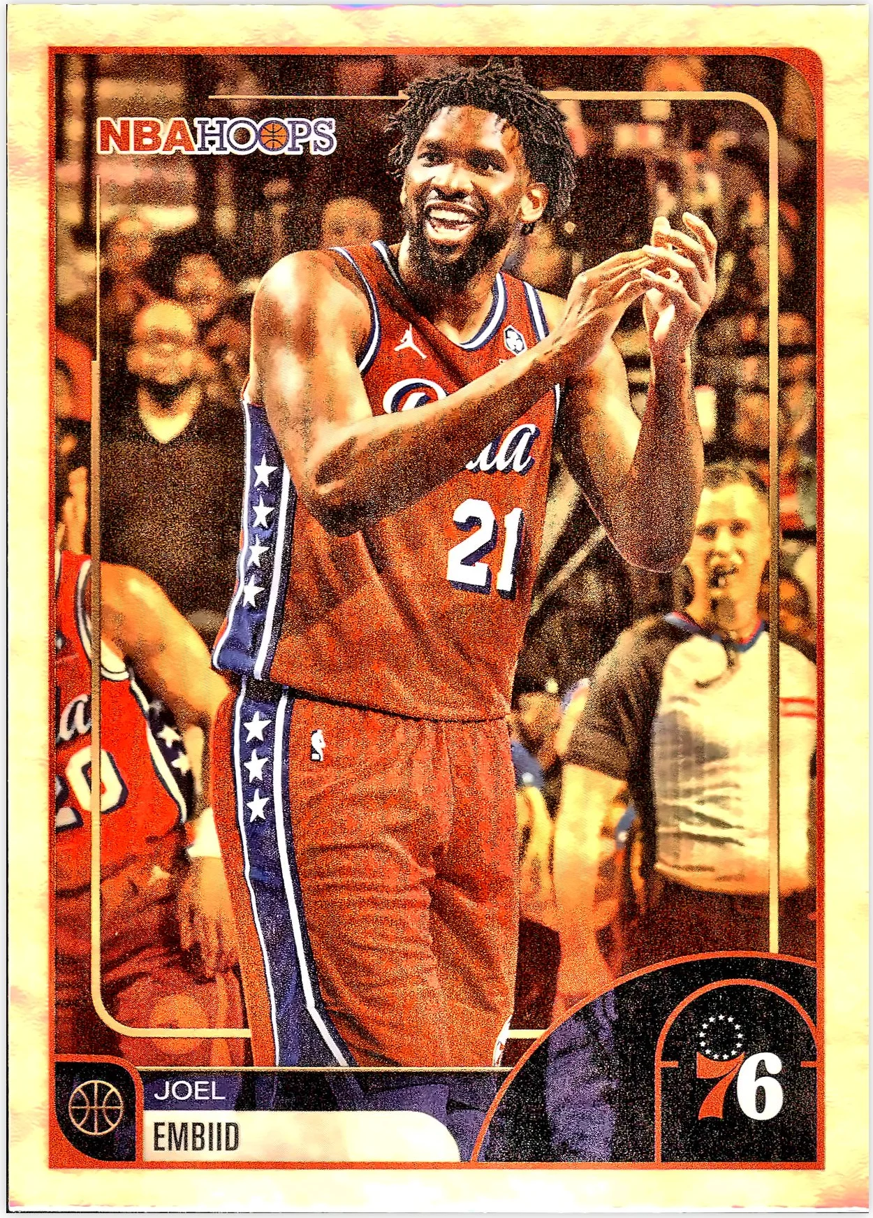 Joel Embiid #9 2026 NBA Hoops basketball card - Front