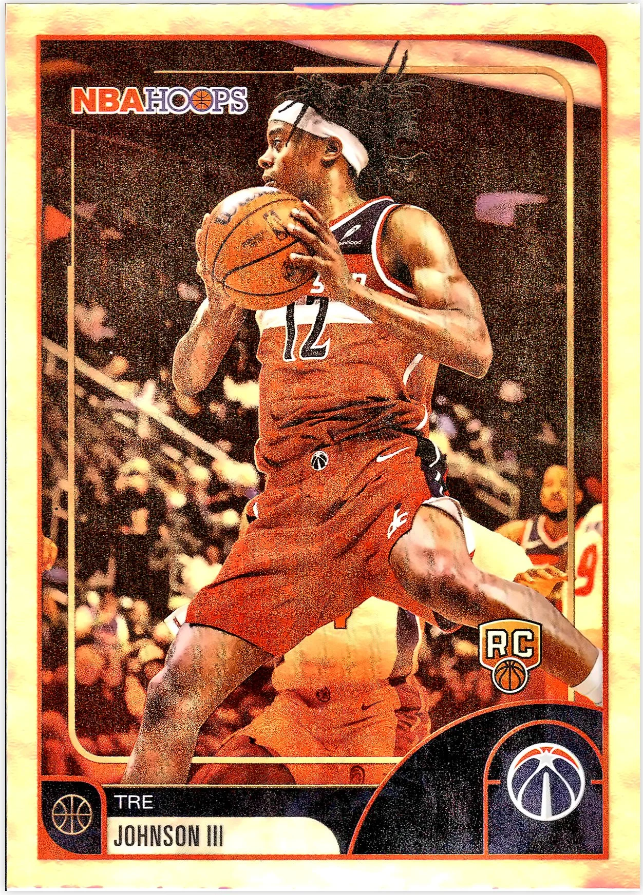 Tre Johnson III #226 Rookie Card 2026 NBA Hoops basketball rookie card - Front