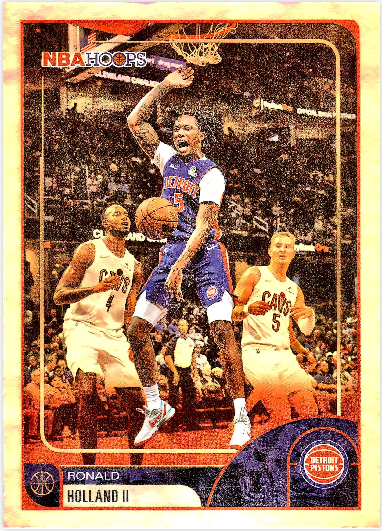 Ronald Holland II #103 Rookie Card 2026 NBA Hoops basketball rookie card - Front