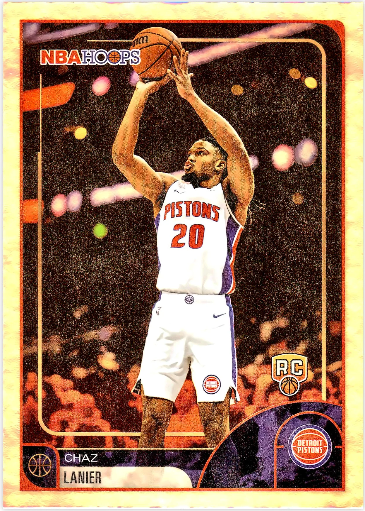Chaz Lanier #218 Rookie Card 2026 NBA Hoops basketball rookie card - Front