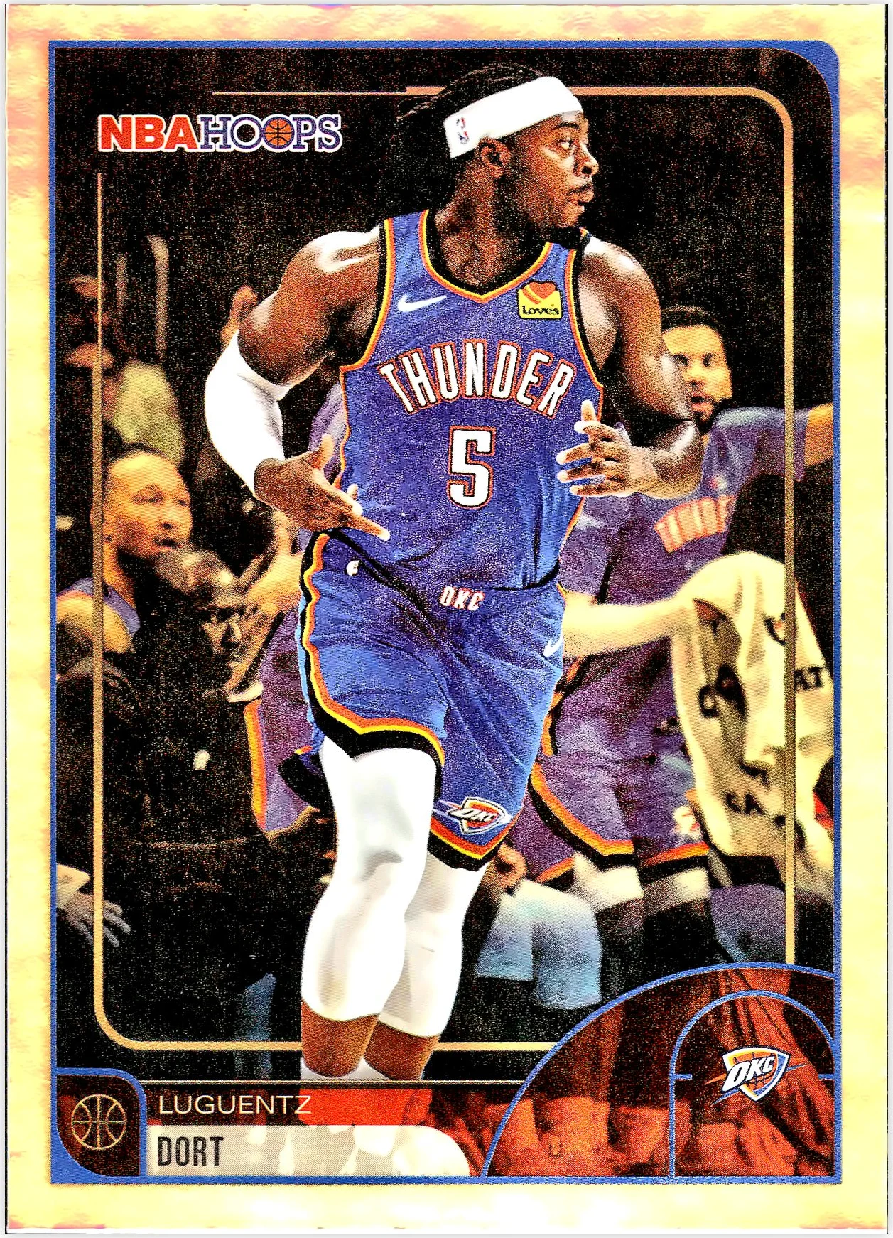 Luguentz Dort #202 2026 NBA Hoops basketball card - Front