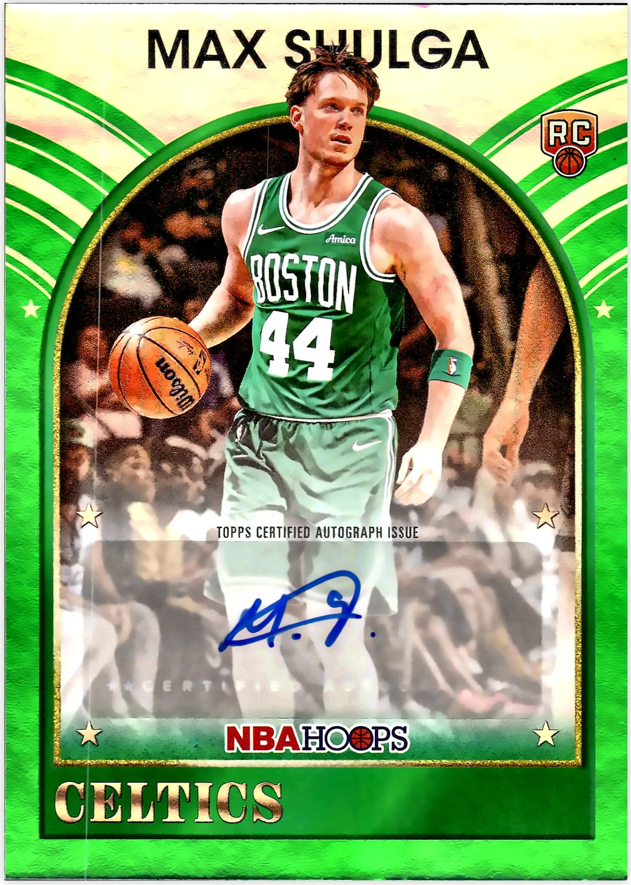 Max Shulga #89S-MSH Rookie Card 2026 NBA Hoops basketball rookie card - Front