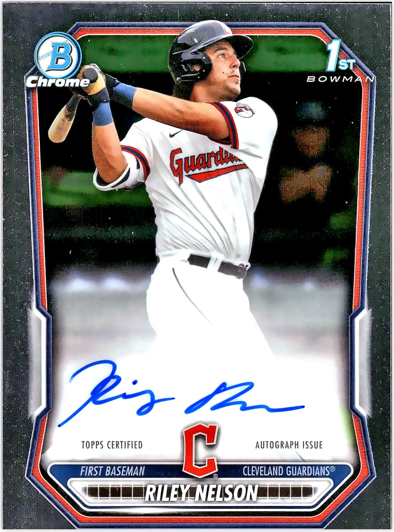 Riley Nelson #CPA-RN 2026 Bowman 1st Chrome baseball card - Front