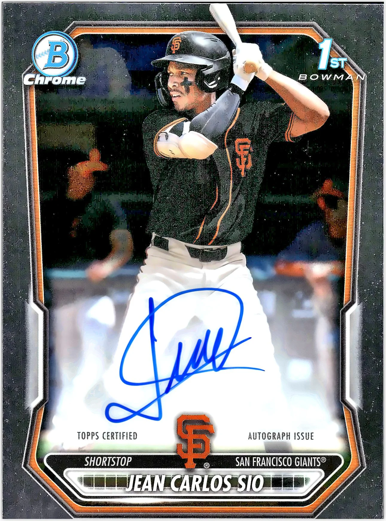 Jean Carlos Sio #CPA-JSL 2026 Bowman 1st Chrome baseball card - Front