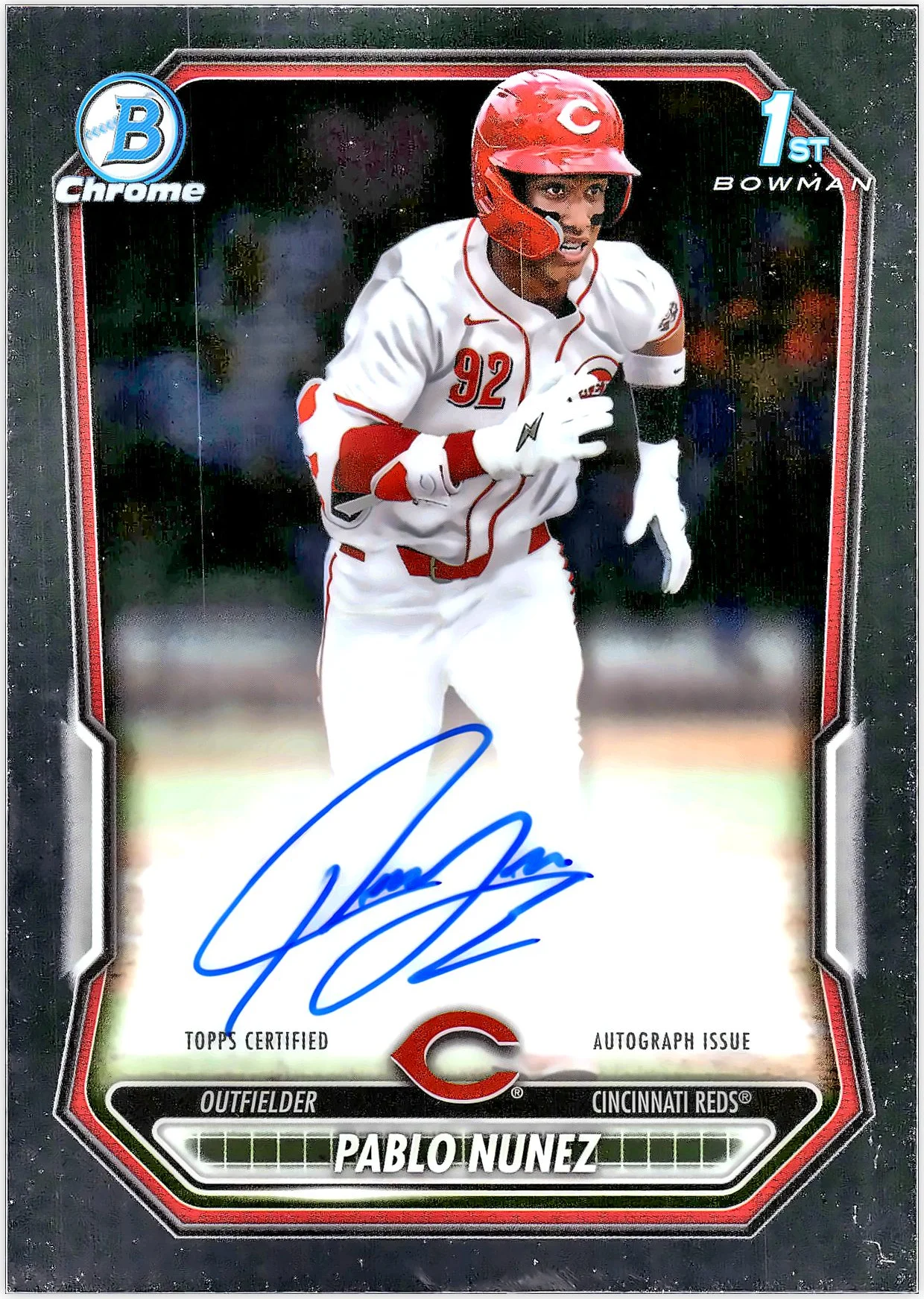 Pablo Nunez #CPA-PN 2026 Bowman 1st Chrome baseball card - Front