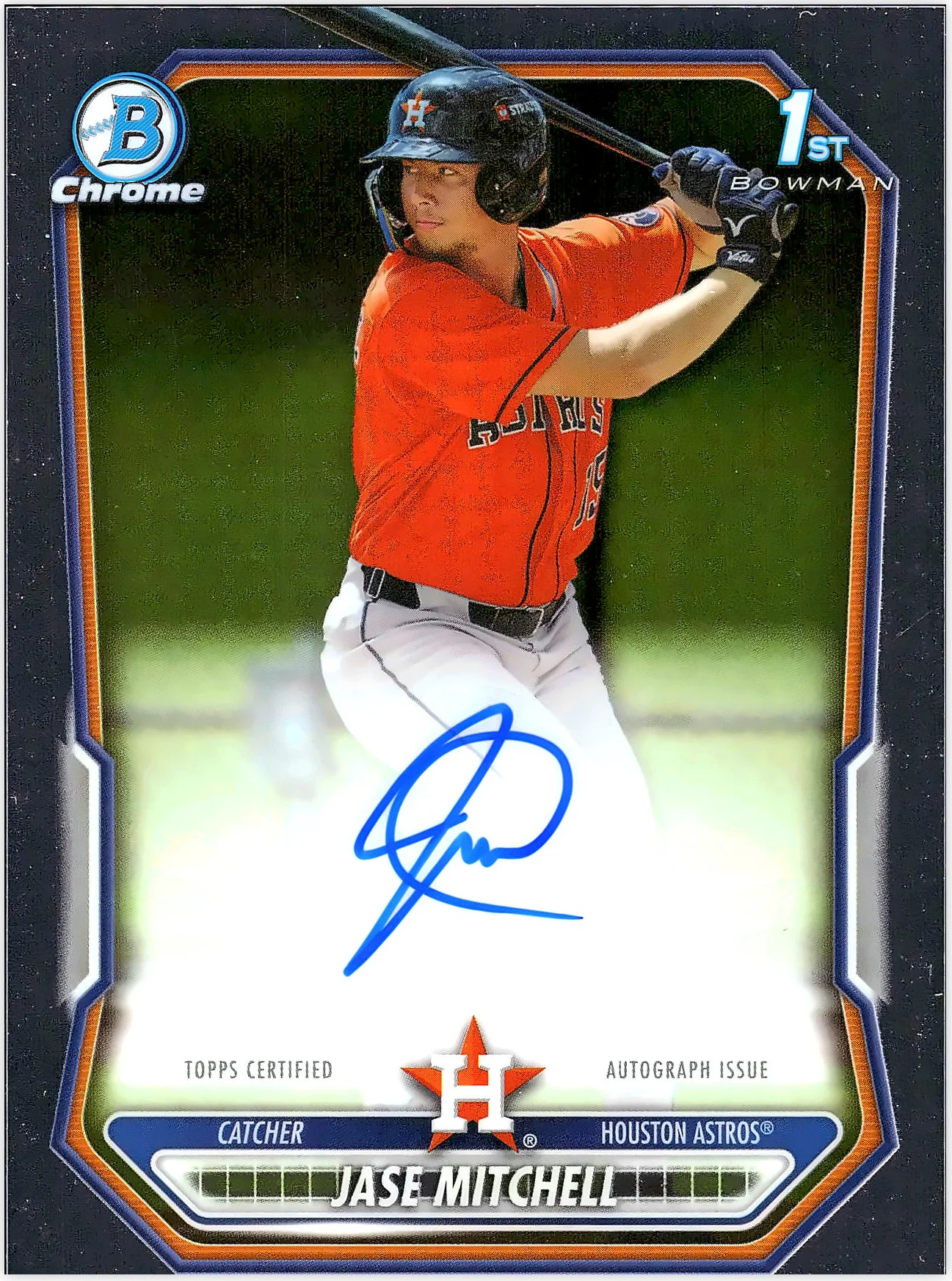 Jase Mitchell #CPA-JM 2026 Bowman 1st Chrome baseball card - Front
