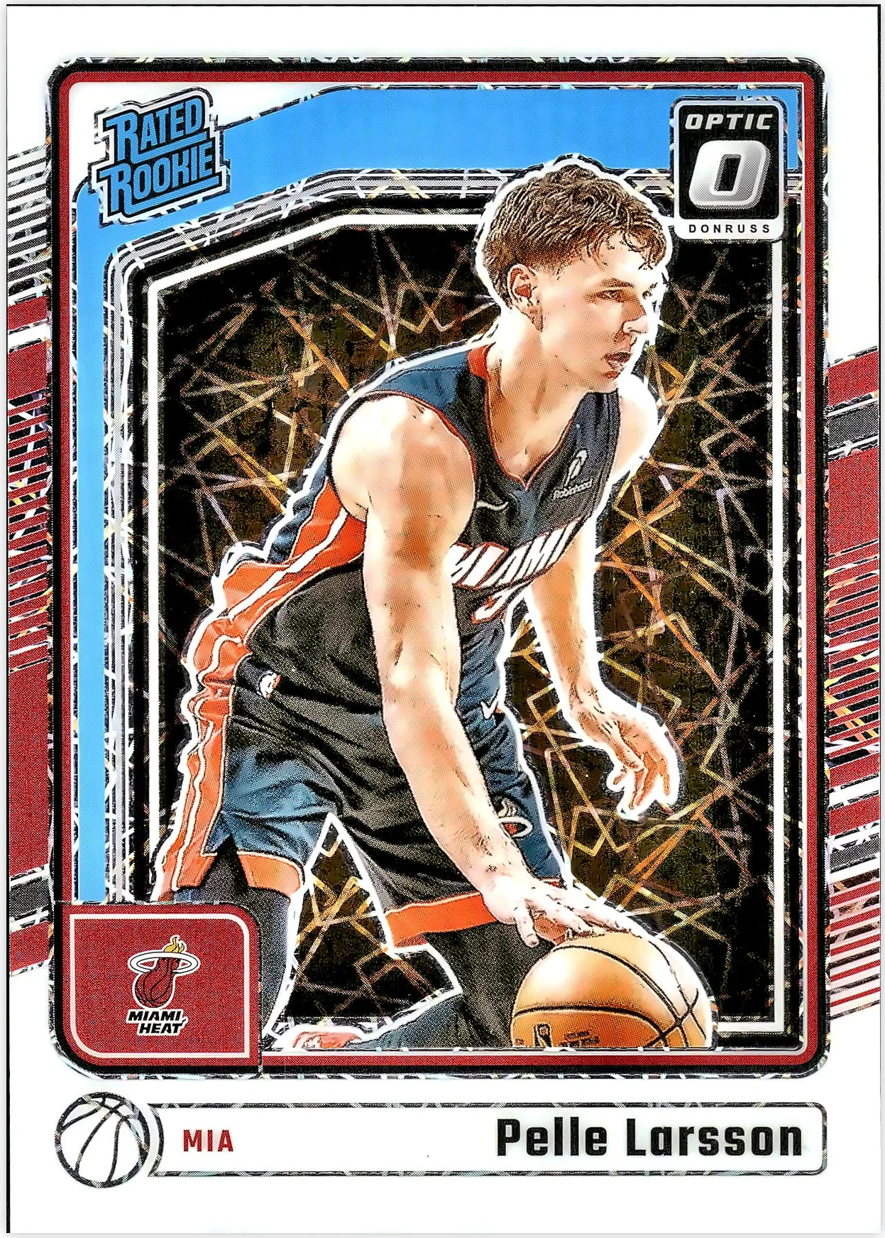 Pelle Larsson #293 White Velocity /59 Rookie Card 2024 Optic Basketball basketball rookie card - Front