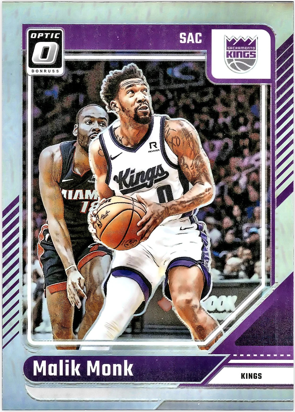 Malik Monk #17 Silver Holo 2024 Optic Basketball basketball card - Front