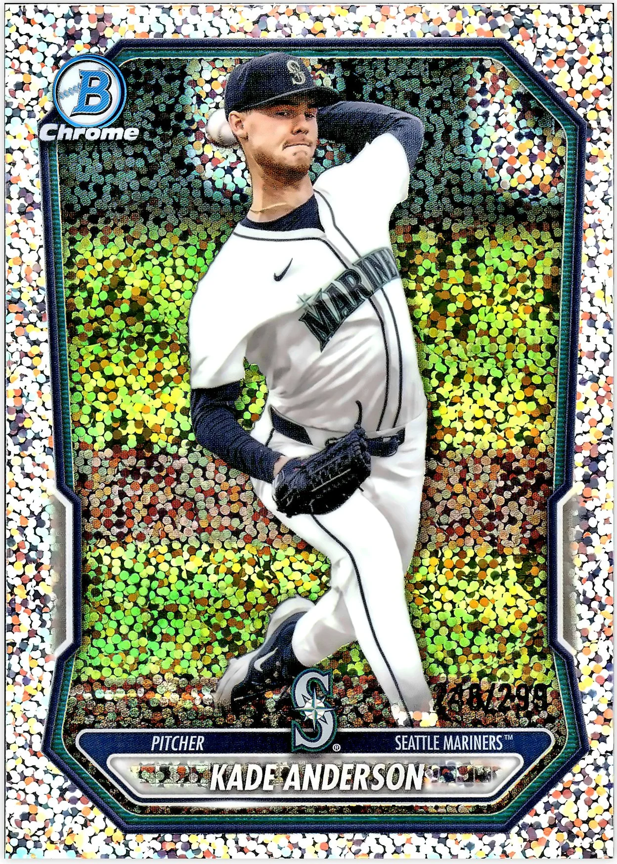 Kade Anderson #BCP-19 Speckle Refractor /299 2026 Bowman Chrome baseball card - Front