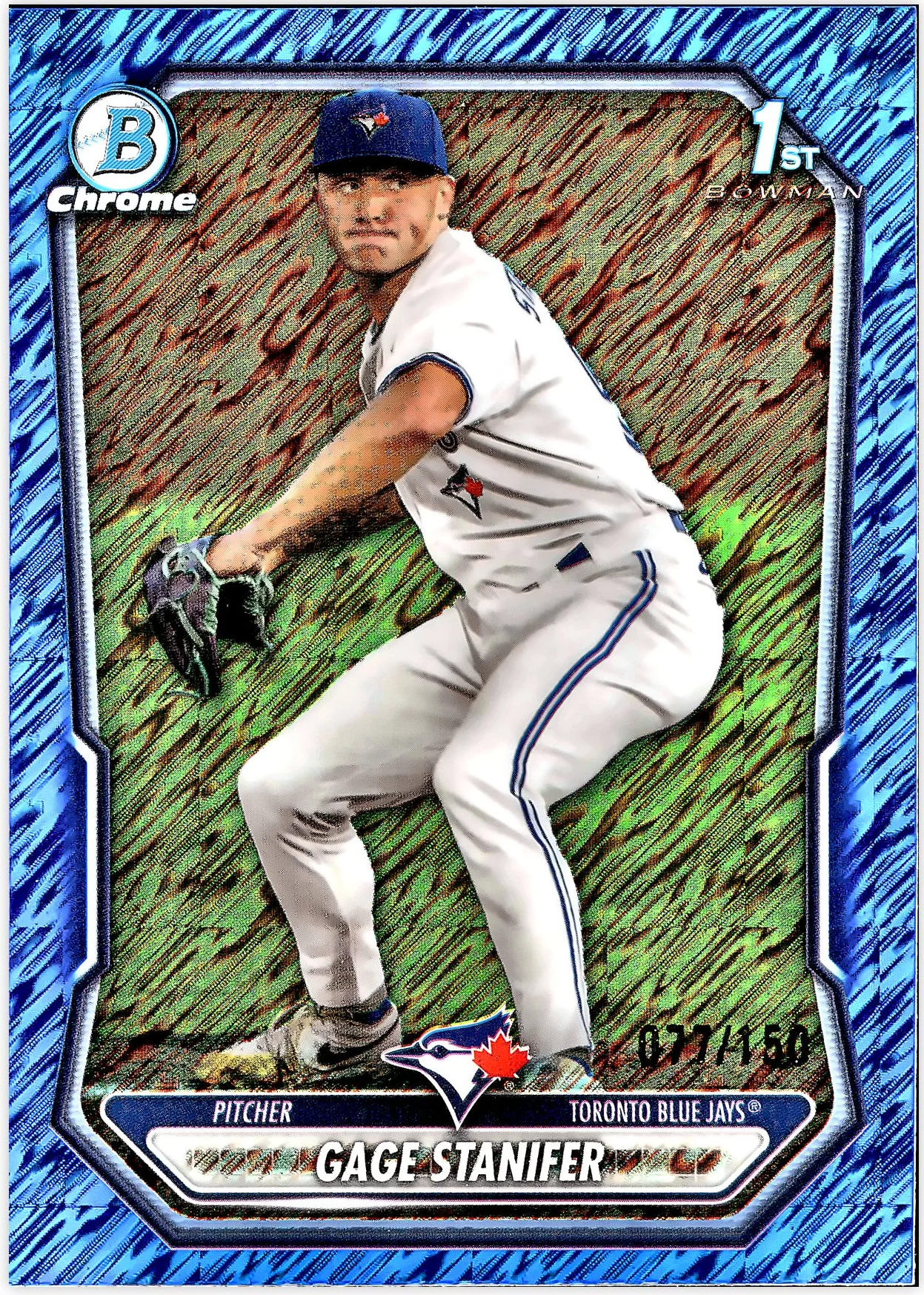 Gage Stanifer #BCP-37 Blue Shimmer /150 2026 Bowman Chrome baseball card - Front