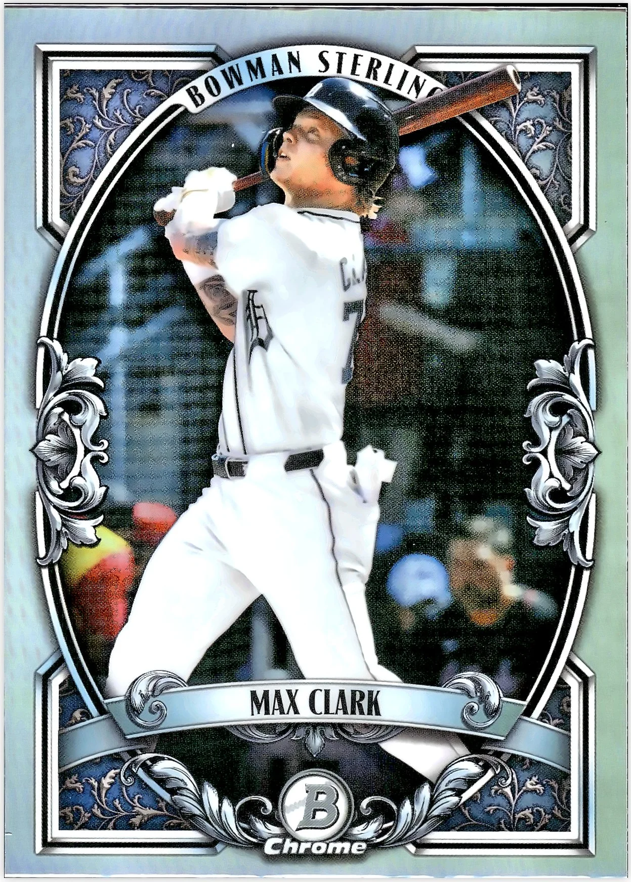 Max Clark #BST-5 Bowman Sterling 2026 Bowman Chrome baseball card - Front