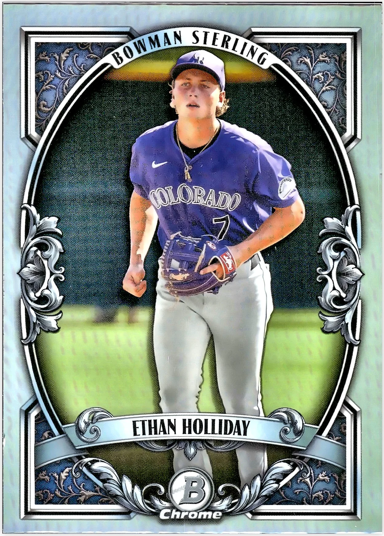 Ethan Holliday #BST-11 Bowman Sterling 2026 Bowman Chrome baseball card - Front