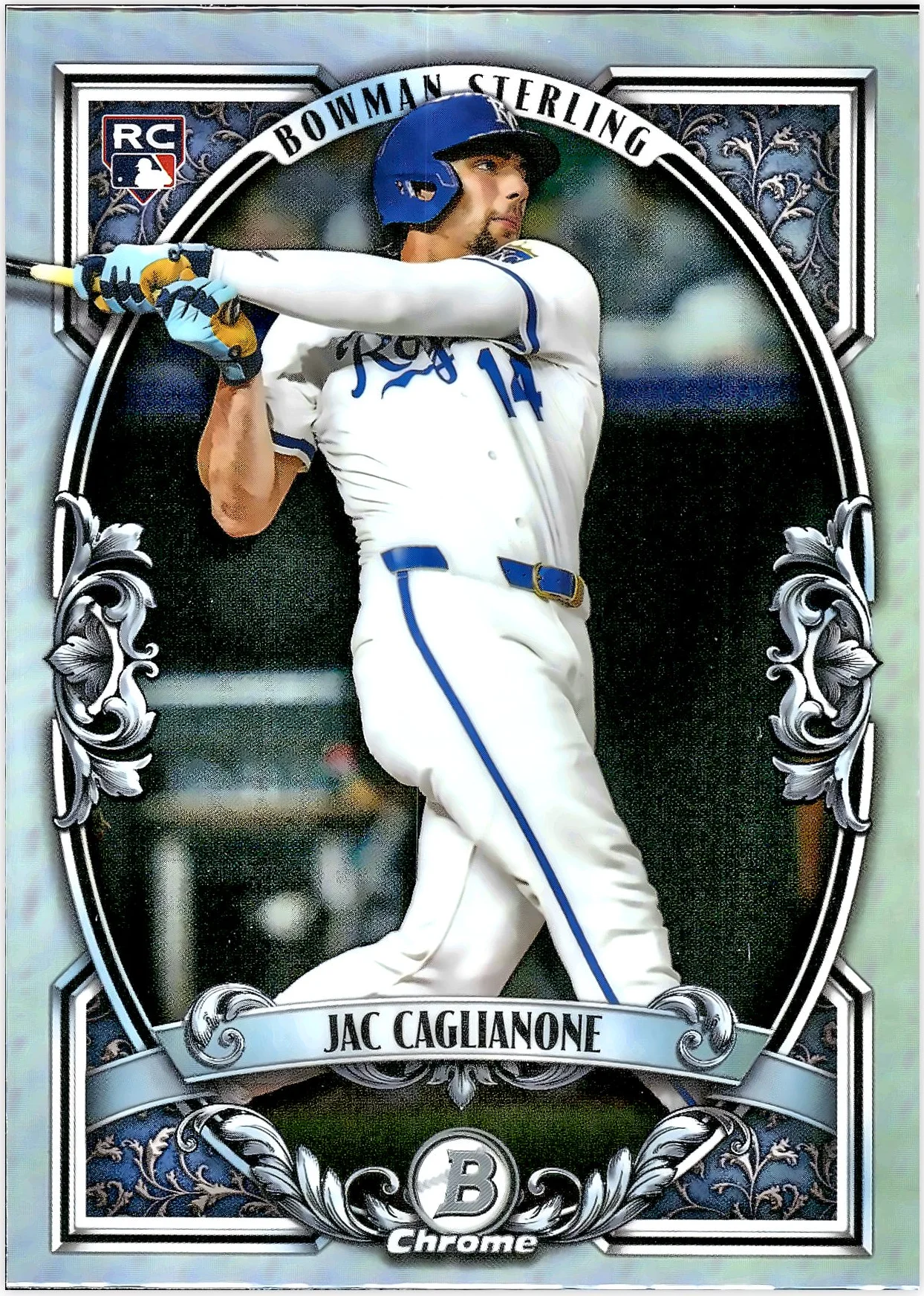 Jac Caglianone #BST-14 Bowman Sterling Rookie Card 2026 Bowman Chrome baseball rookie card - Front