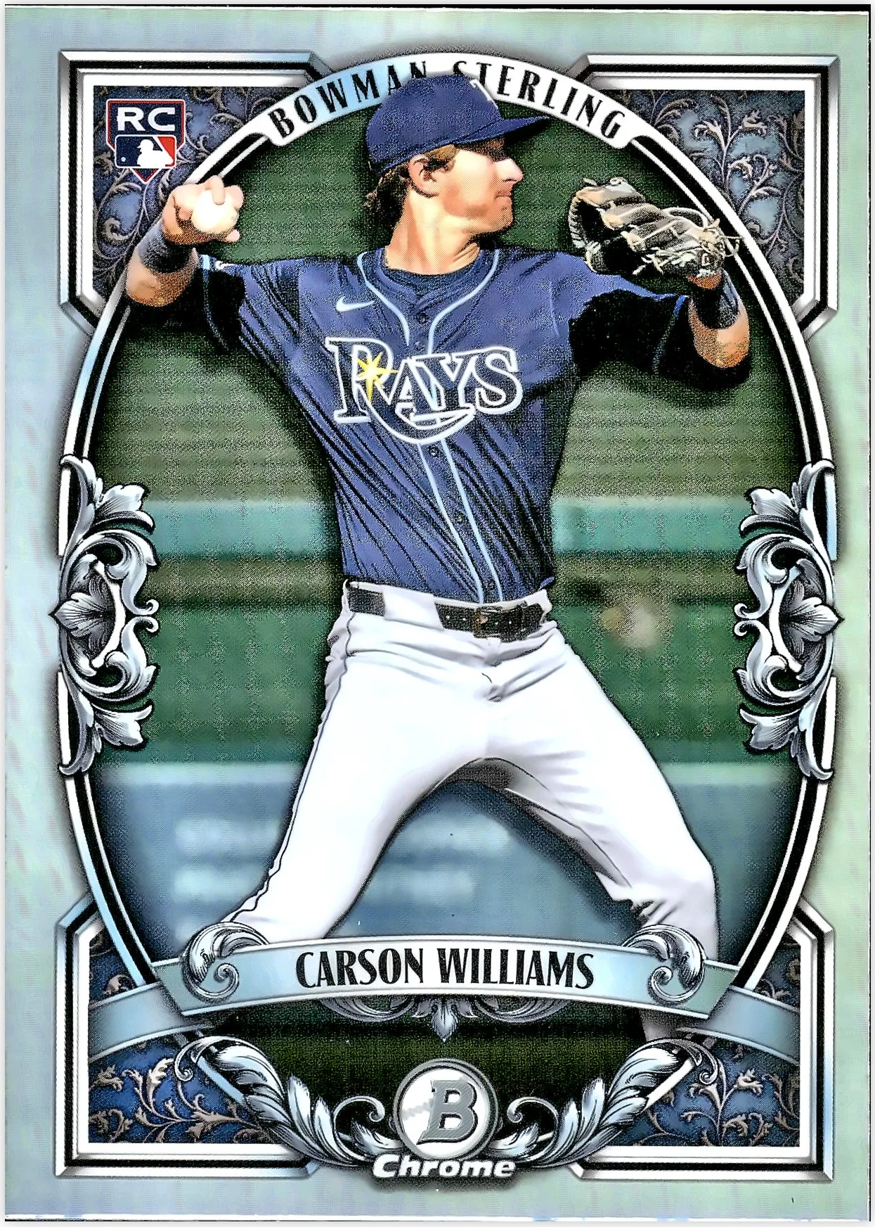 Carson Williams #BST-15 Bowman Sterling Rookie Card 2026 Bowman Chrome baseball rookie card - Front