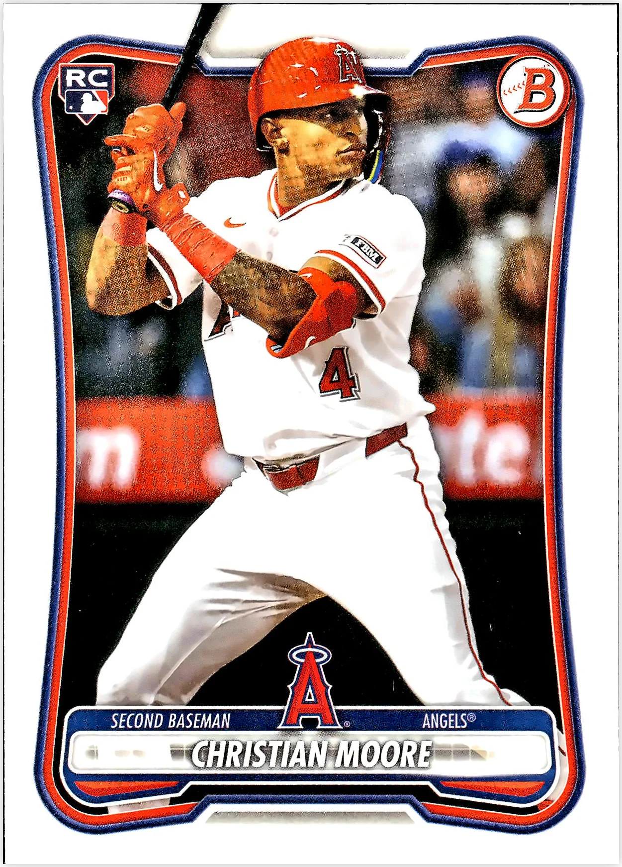 Christian Moore #99 Rookie Card 2026 Bowman baseball rookie card - Front