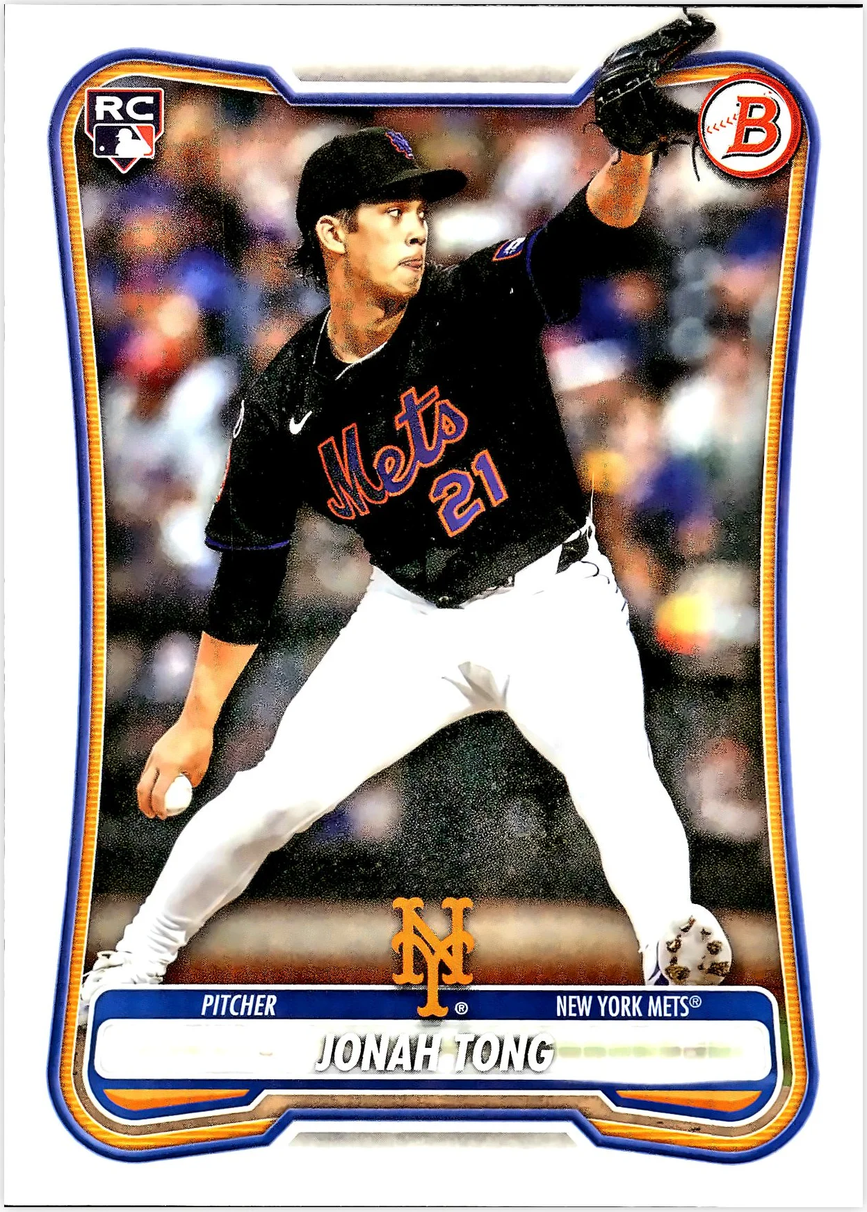 Jonah Tong #65 Rookie Card 2026 Bowman baseball rookie card - Front