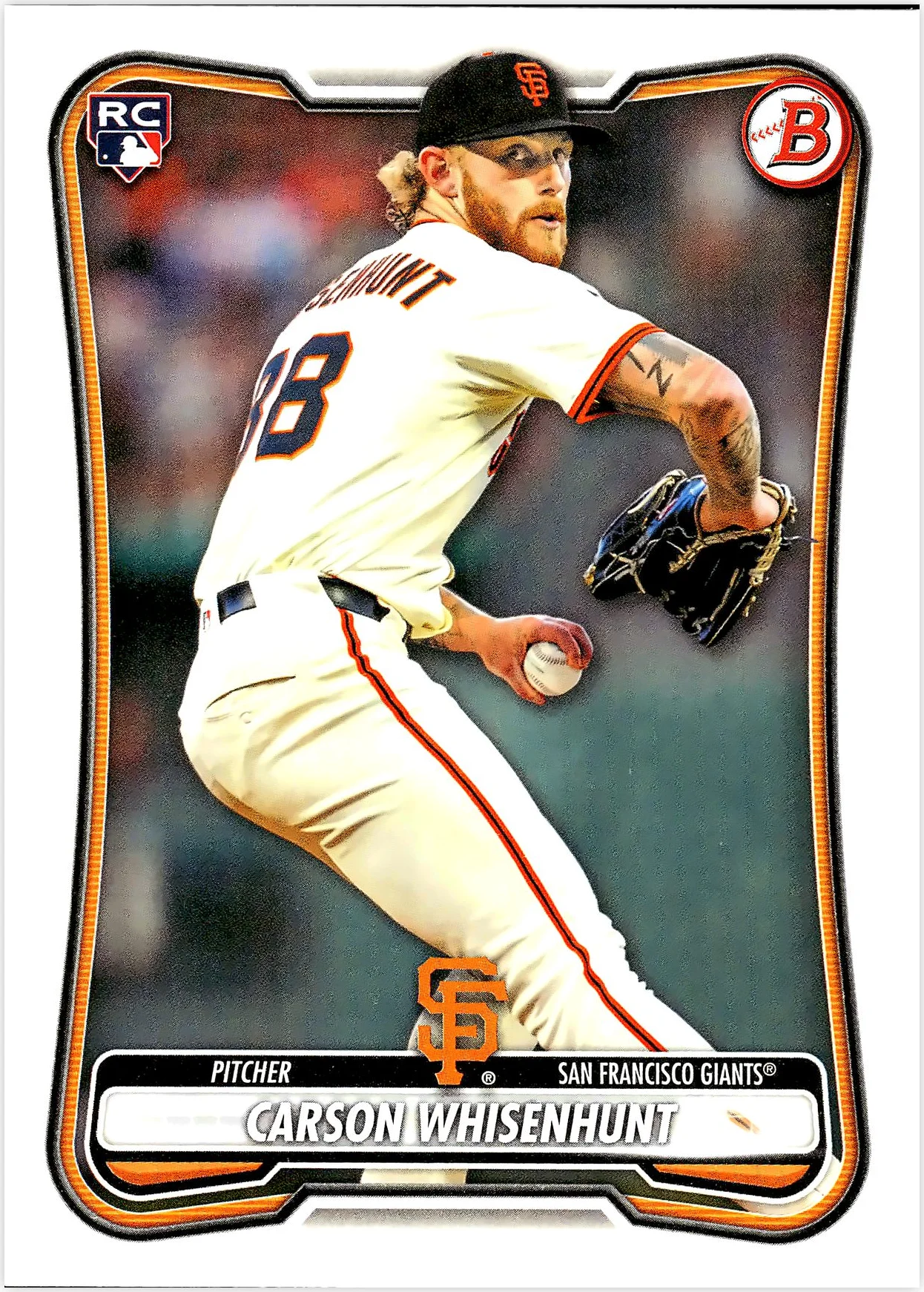Carson Whisenhunt #16 Rookie Card 2026 Bowman baseball rookie card - Front