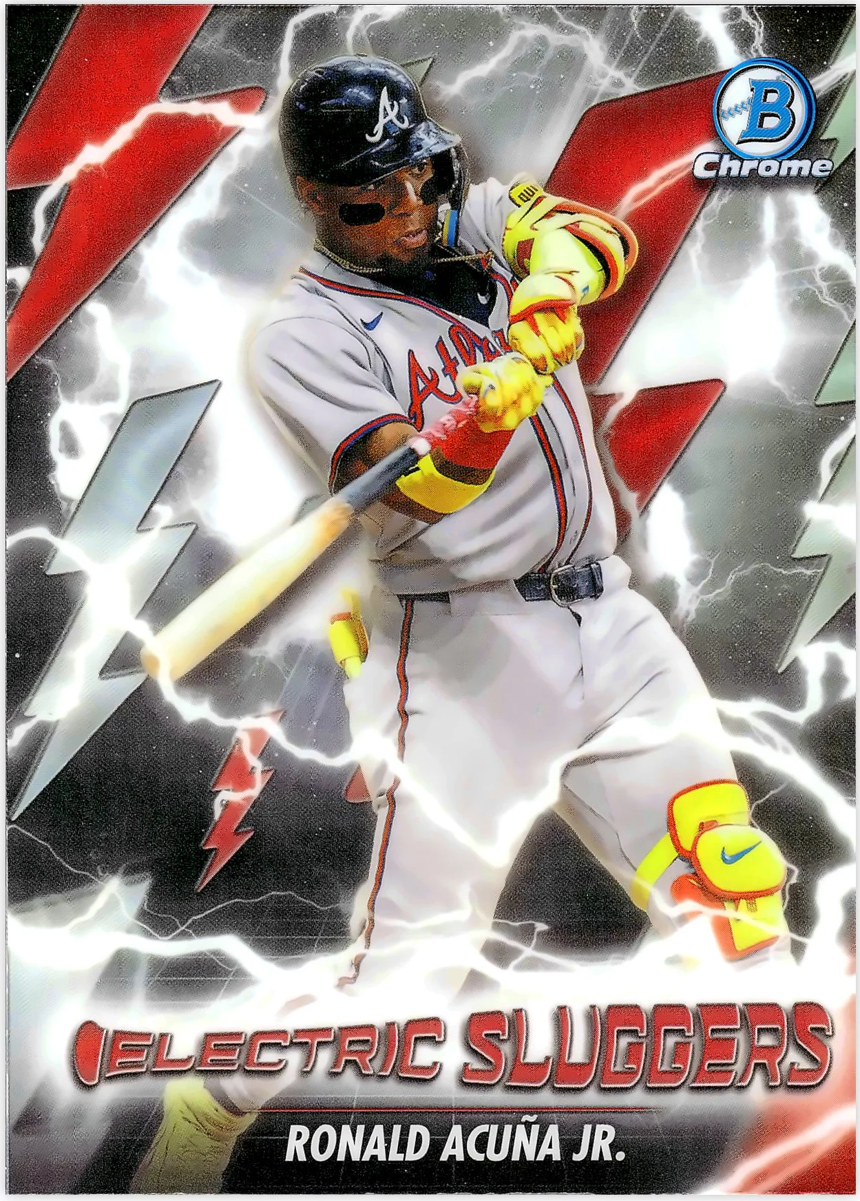 Ronald Acuña Jr. #ES-8 Electric Sluggers 2026 Baseball baseball card - Front
